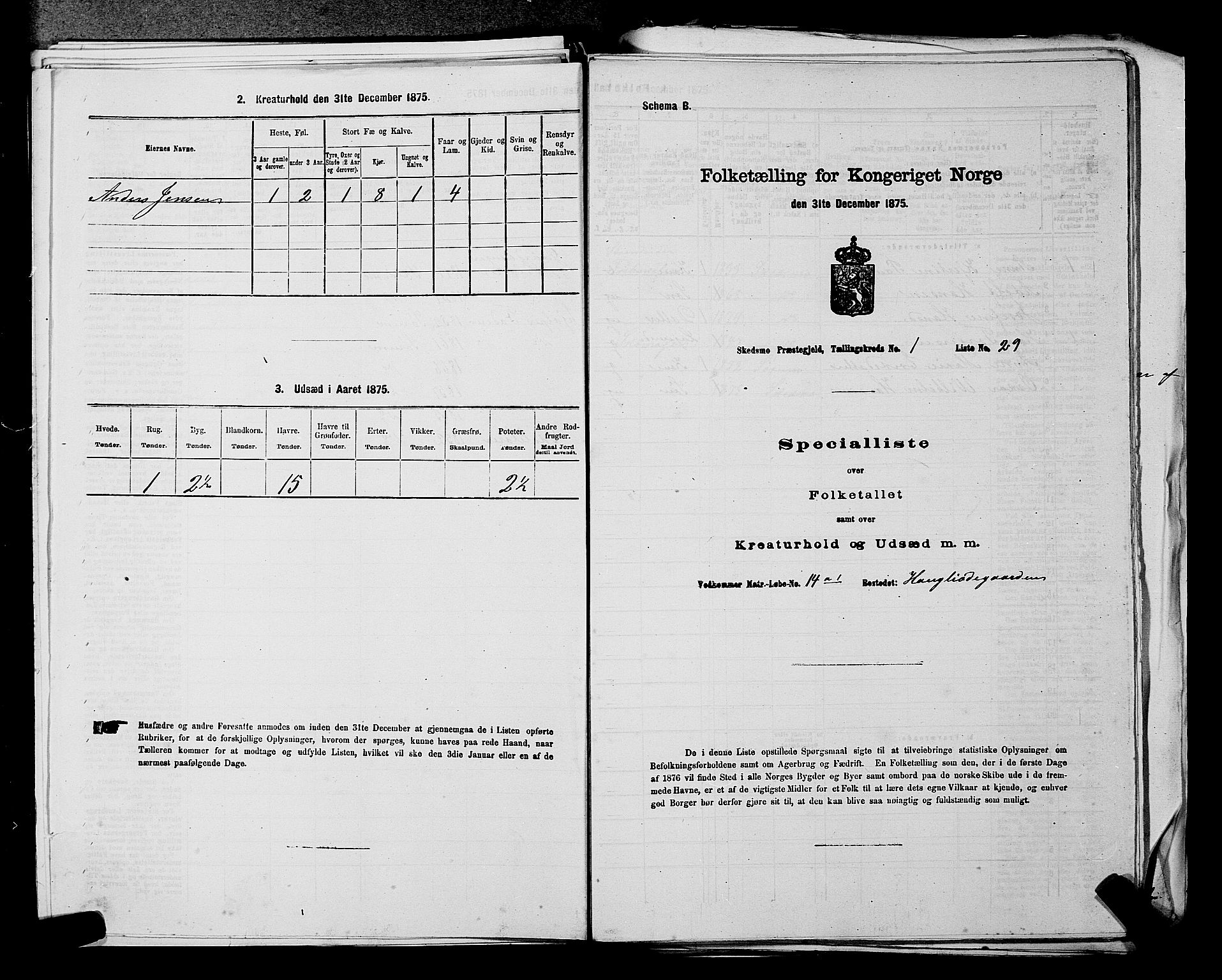 RA, Folketelling 1875 for 0231P Skedsmo prestegjeld, 1875, s. 118