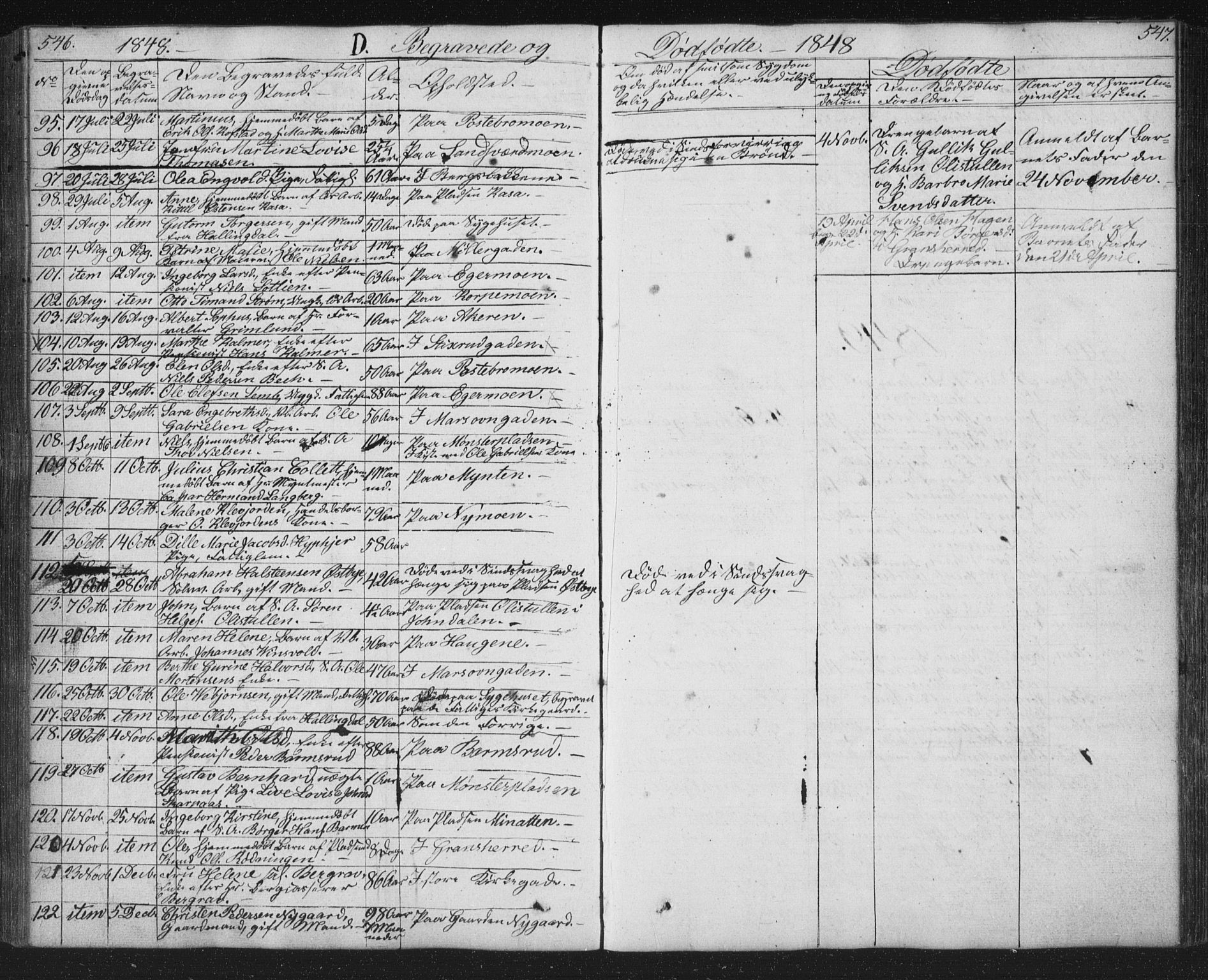 Kongsberg kirkebøker, AV/SAKO-A-22/G/Ga/L0002: Klokkerbok nr. 2, 1839-1858, s. 546-547