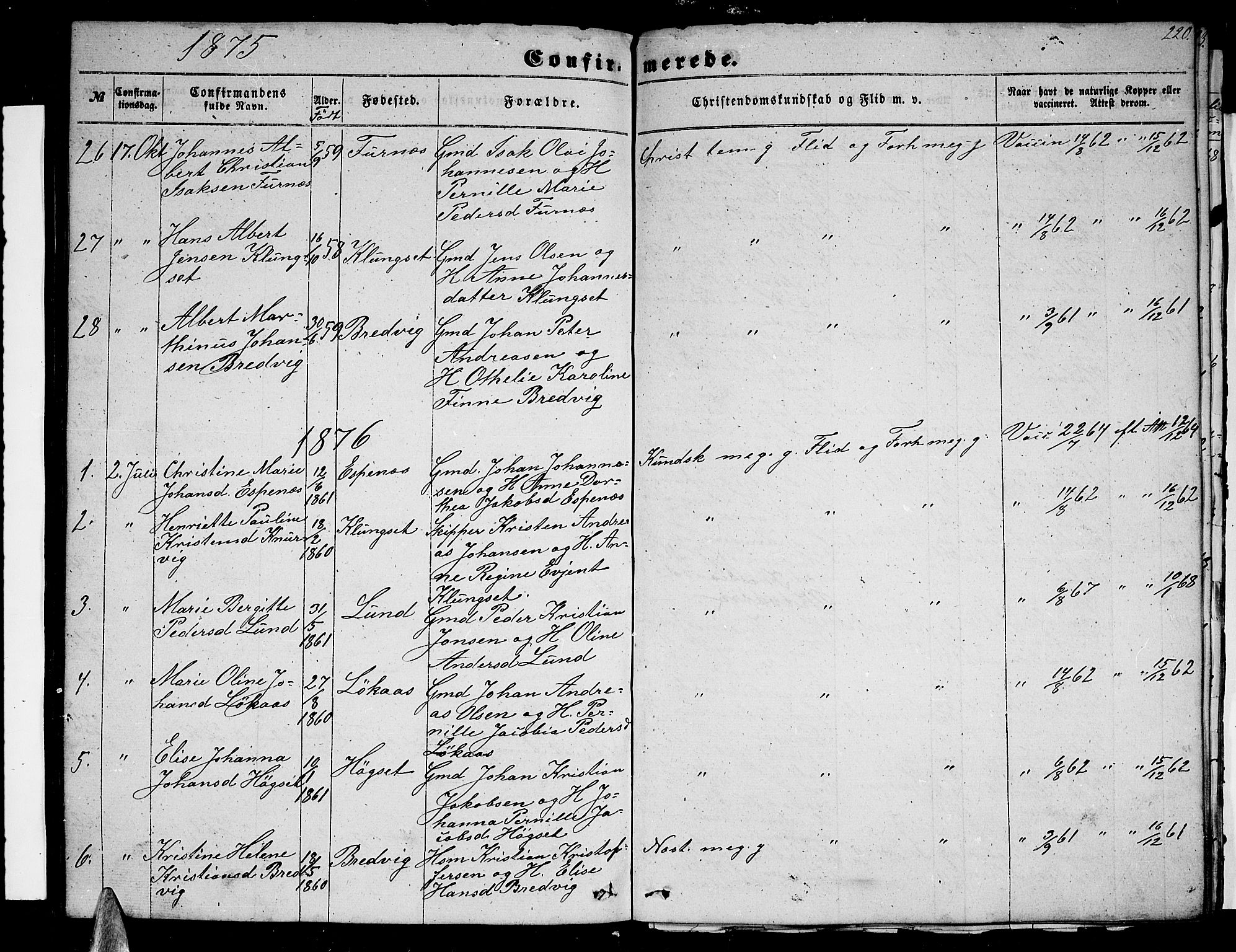 Ministerialprotokoller, klokkerbøker og fødselsregistre - Nordland, AV/SAT-A-1459/852/L0753: Klokkerbok nr. 852C04, 1856-1877, s. 220