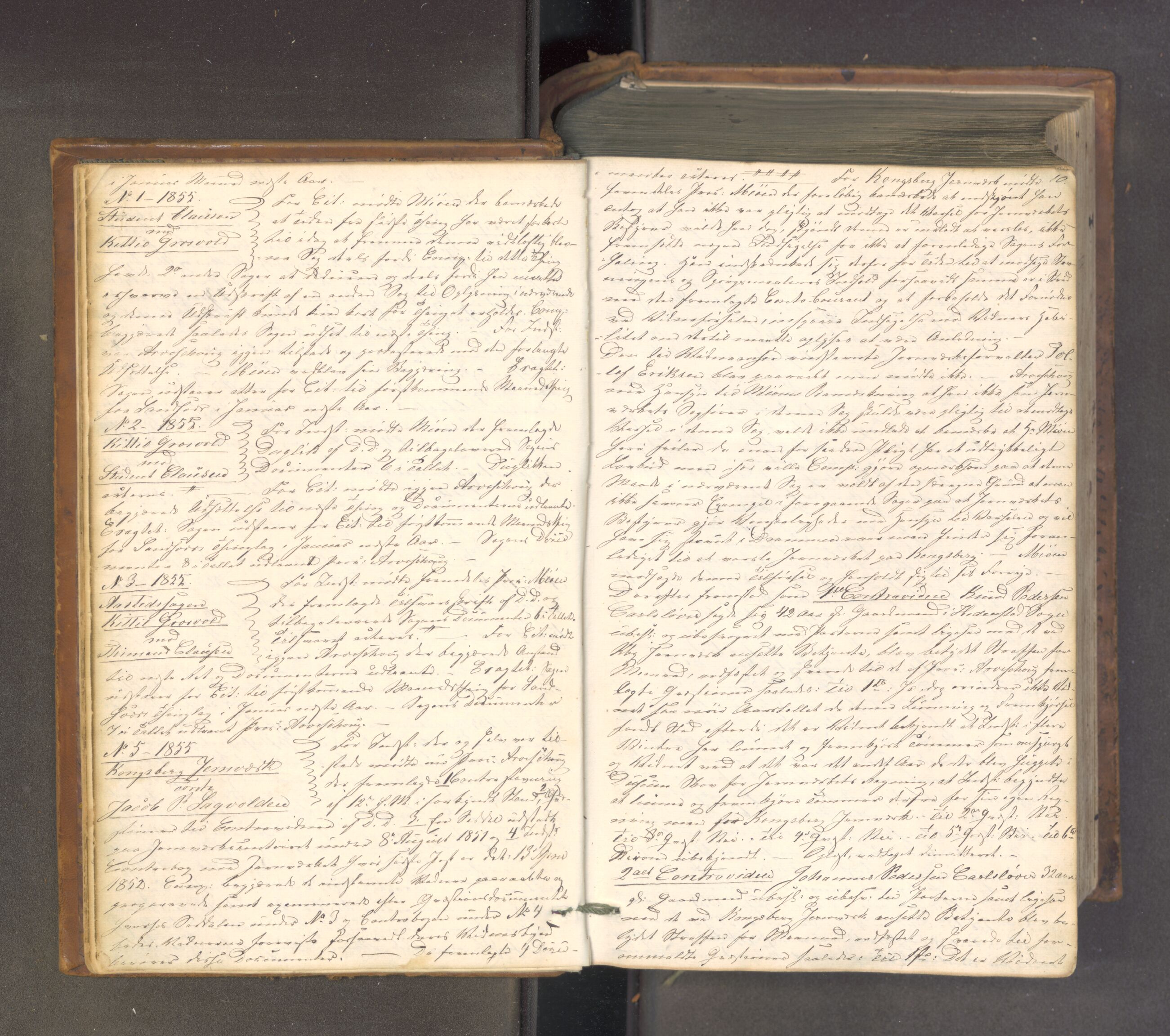 Numedal og Sandsvær sorenskriveri, AV/SAKO-A-128/F/Fa/Faa/L0106: Tingbok, 1855-1861