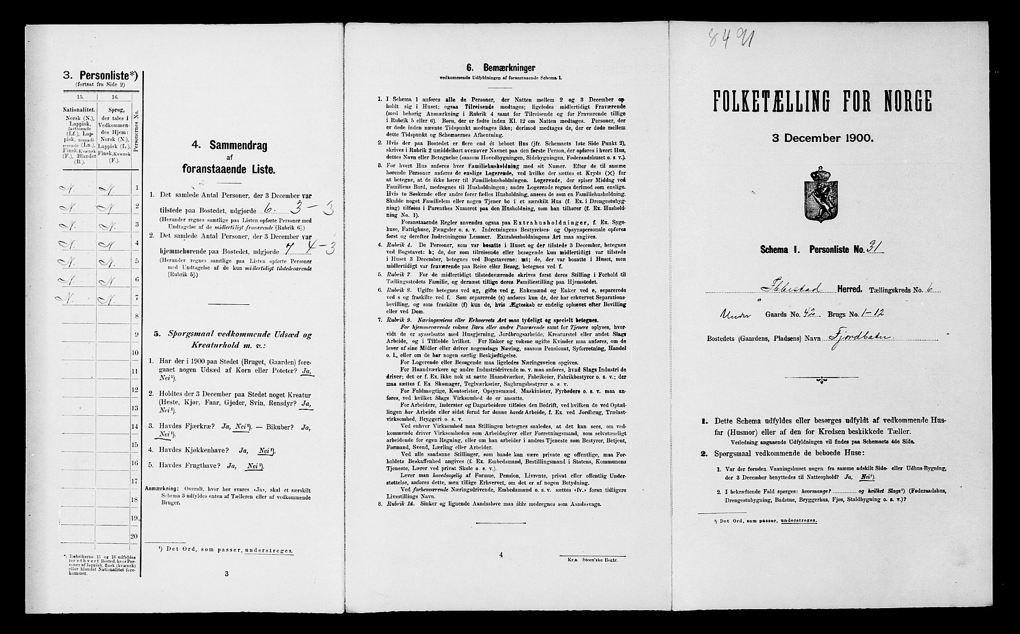 SATØ, Folketelling 1900 for 1917 Ibestad herred, 1900, s. 908