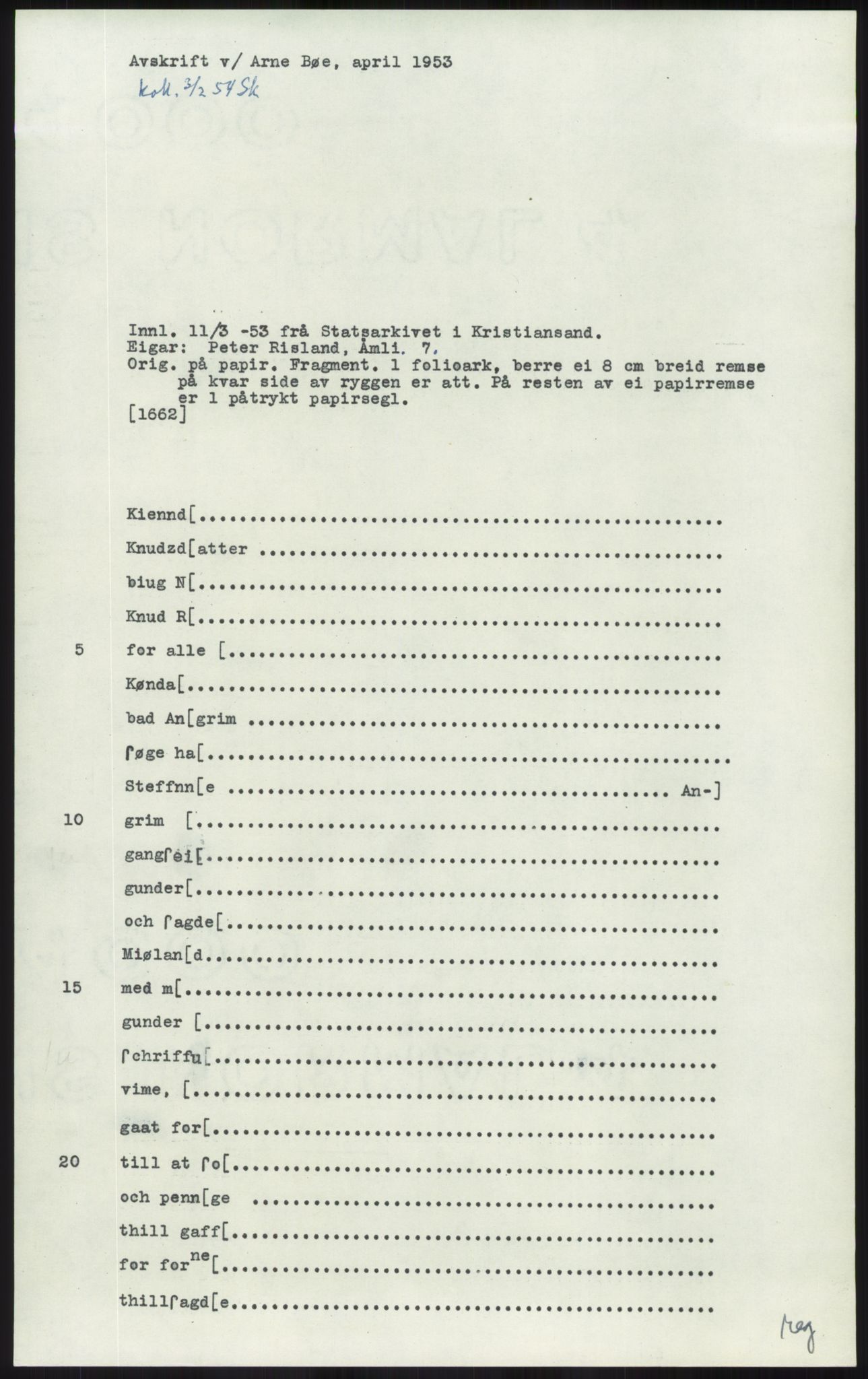 Samlinger til kildeutgivelse, Diplomavskriftsamlingen, AV/RA-EA-4053/H/Ha, s. 903