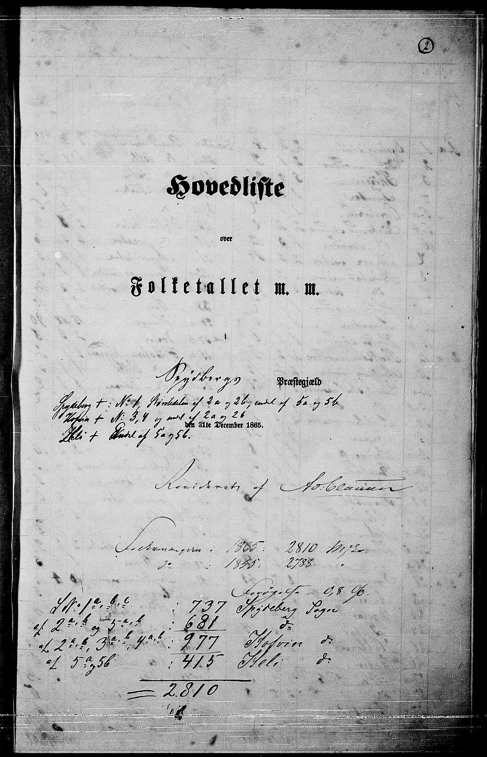 RA, Folketelling 1865 for 0123P Spydeberg prestegjeld, 1865, s. 5