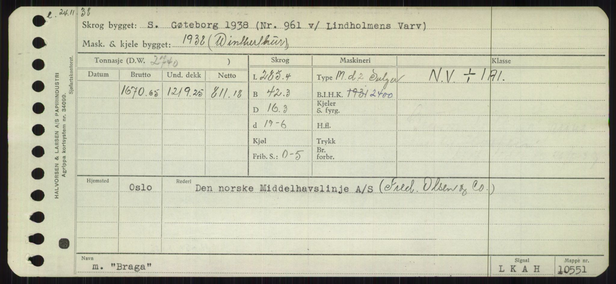 Sjøfartsdirektoratet med forløpere, Skipsmålingen, RA/S-1627/H/Hb/L0001: Fartøy, A-D, s. 341