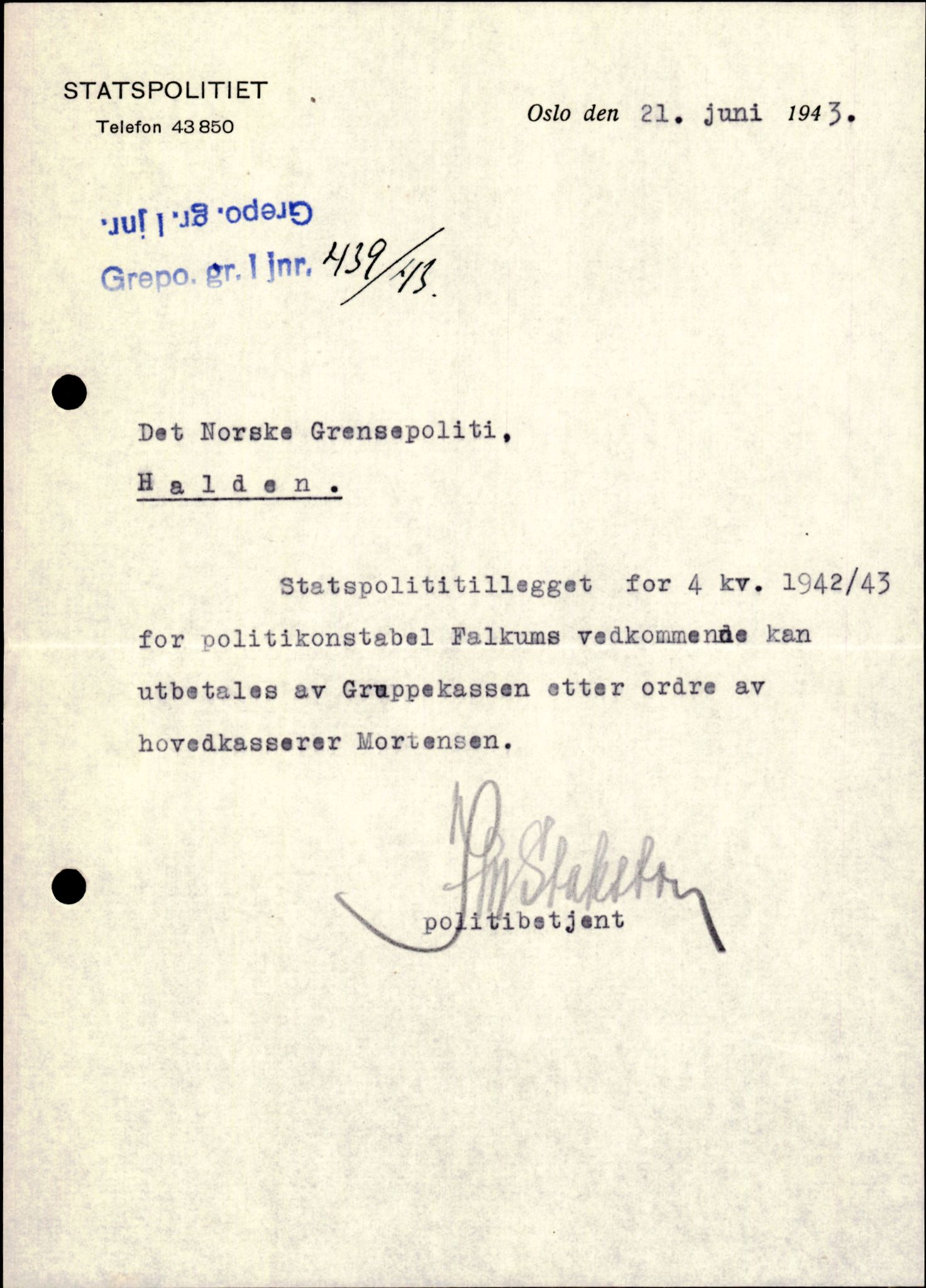 Forsvarets Overkommando. 2 kontor. Arkiv 11.4. Spredte tyske arkivsaker, AV/RA-RAFA-7031/D/Dar/Darc/L0006: BdSN, 1942-1945, s. 171