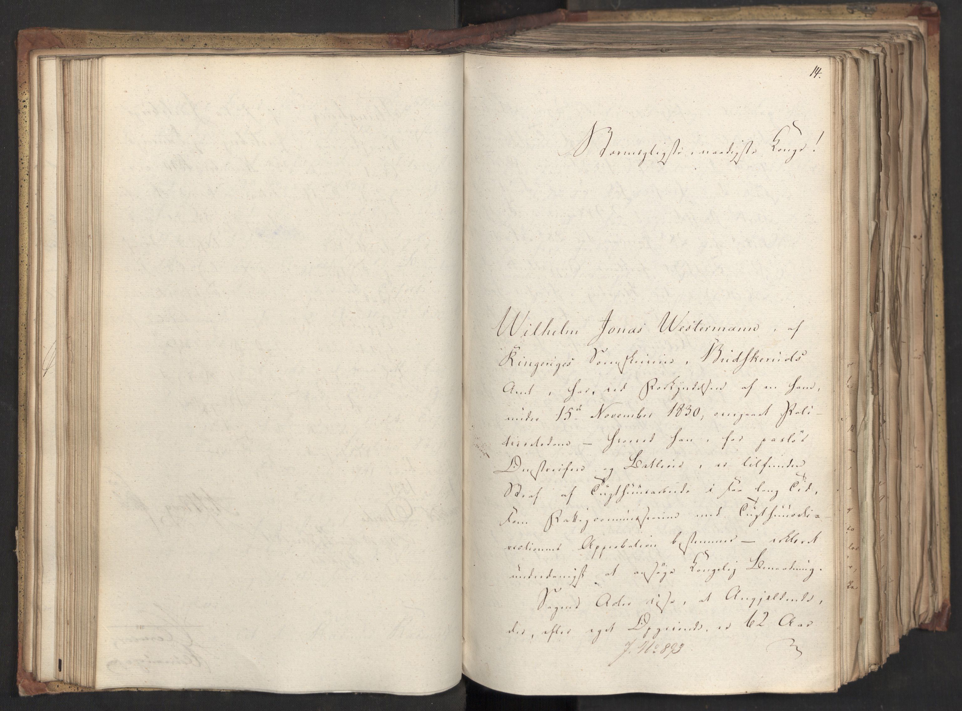 Statsrådsavdelingen i Stockholm, AV/RA-S-1003/D/Da/L0069: Regjeringsinnstillinger nr. 877-1046, 1831, s. 105