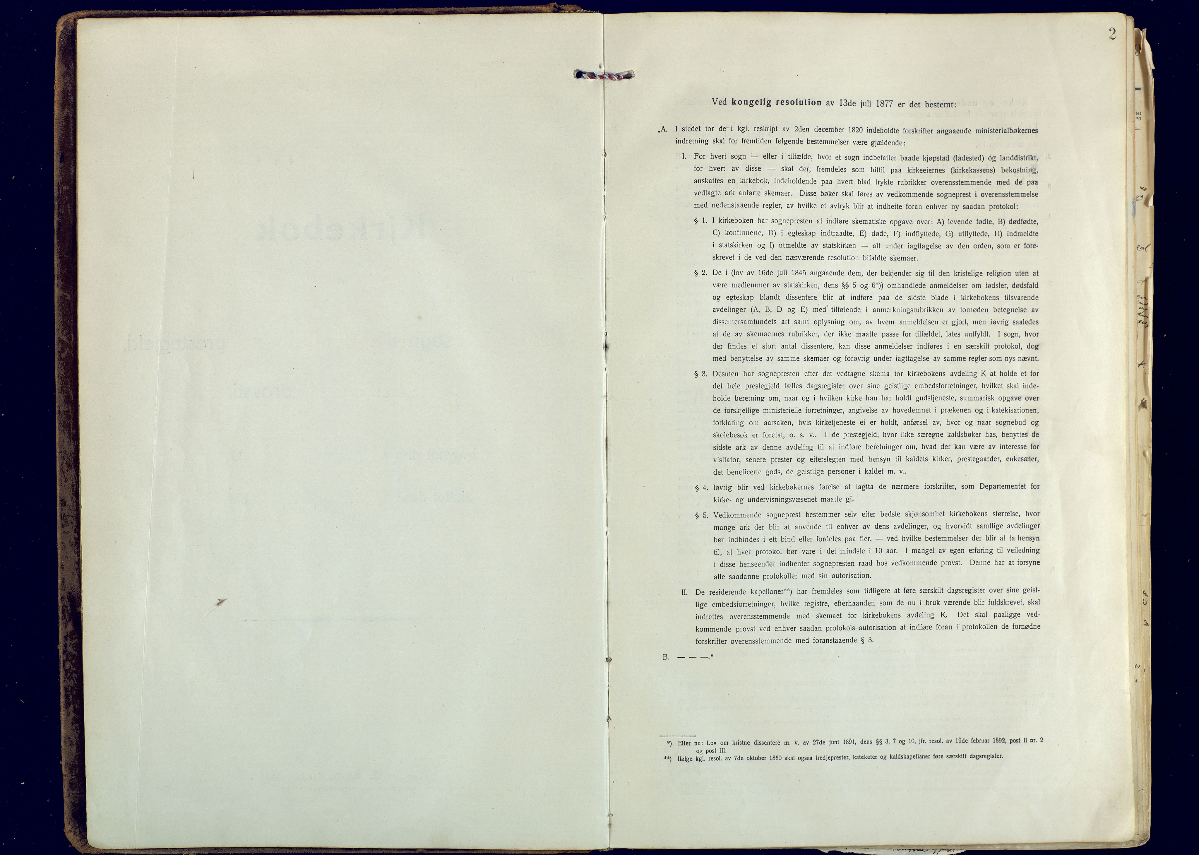 Målselv sokneprestembete, SATØ/S-1311/G/Ga/Gaa/L0014kirke: Ministerialbok nr. 14, 1919-1932, s. 2