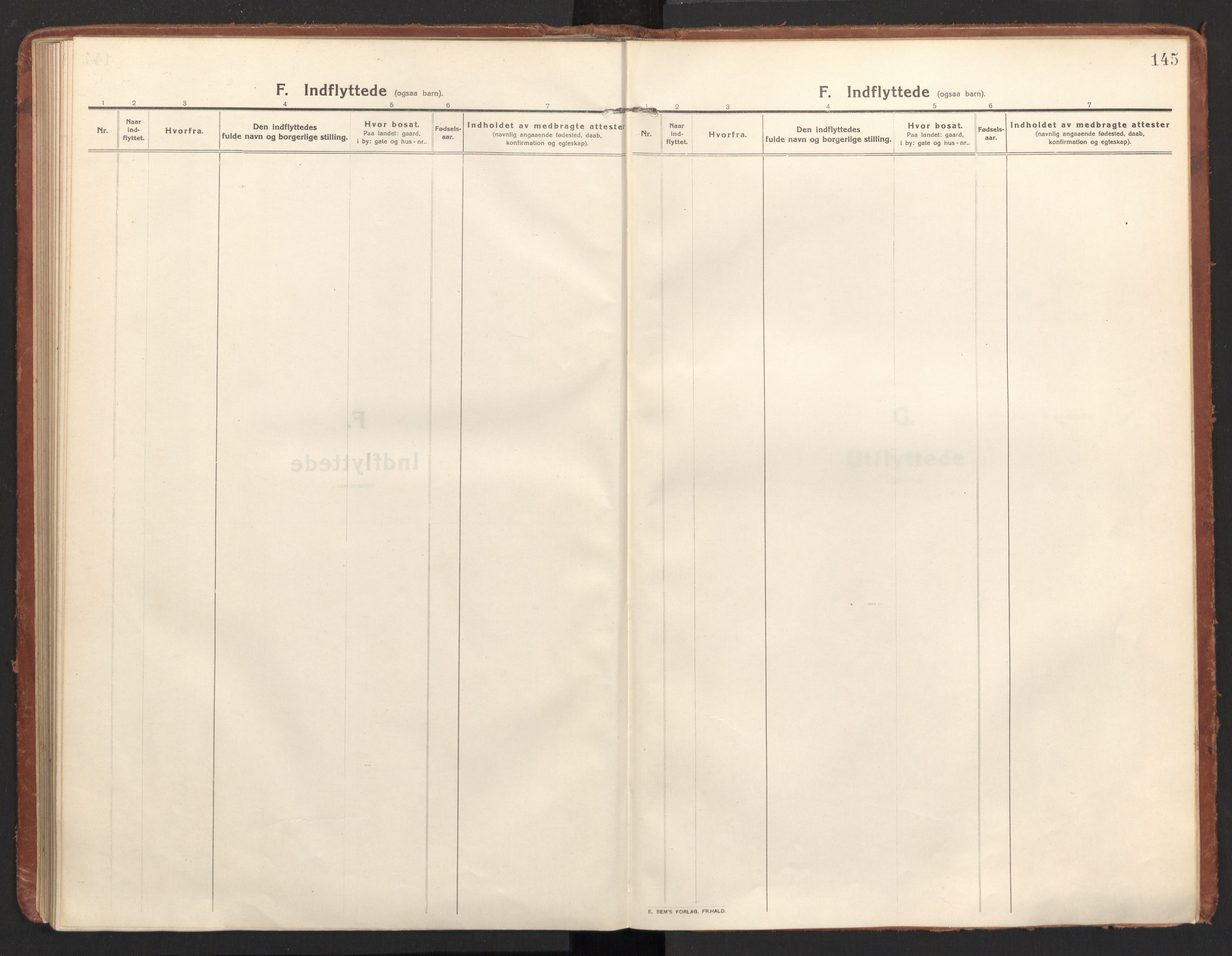 Ministerialprotokoller, klokkerbøker og fødselsregistre - Nordland, SAT/A-1459/811/L0168: Ministerialbok nr. 811A05, 1914-1932, s. 145
