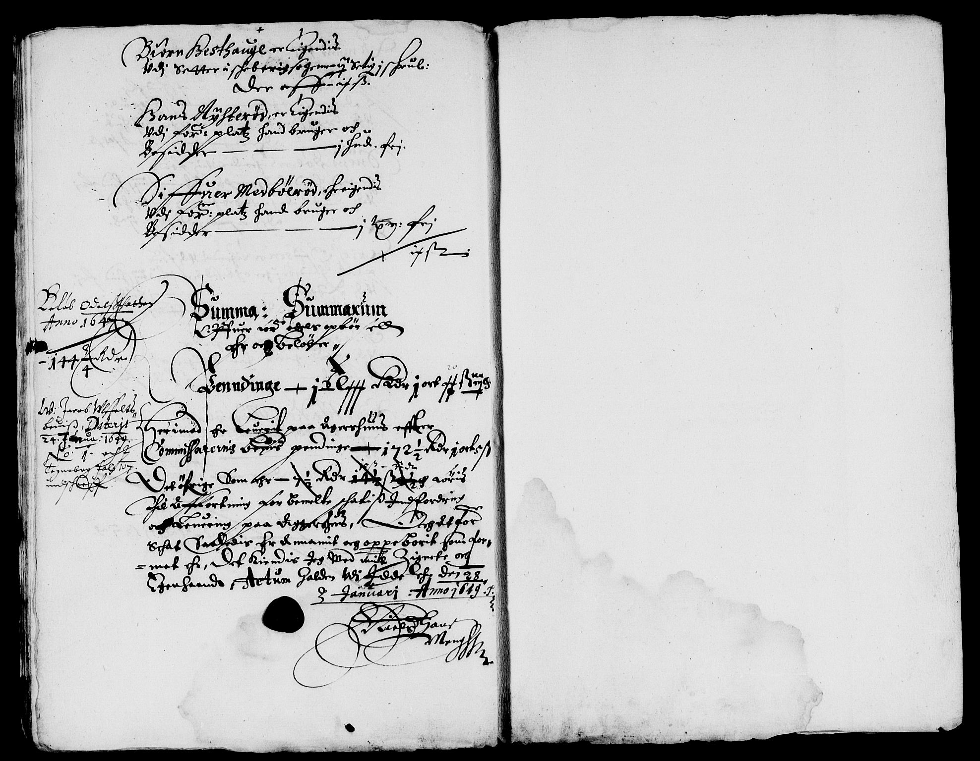 Rentekammeret inntil 1814, Reviderte regnskaper, Lensregnskaper, AV/RA-EA-5023/R/Rb/Rbb/L0005: Idd og Marker len, 1645-1650