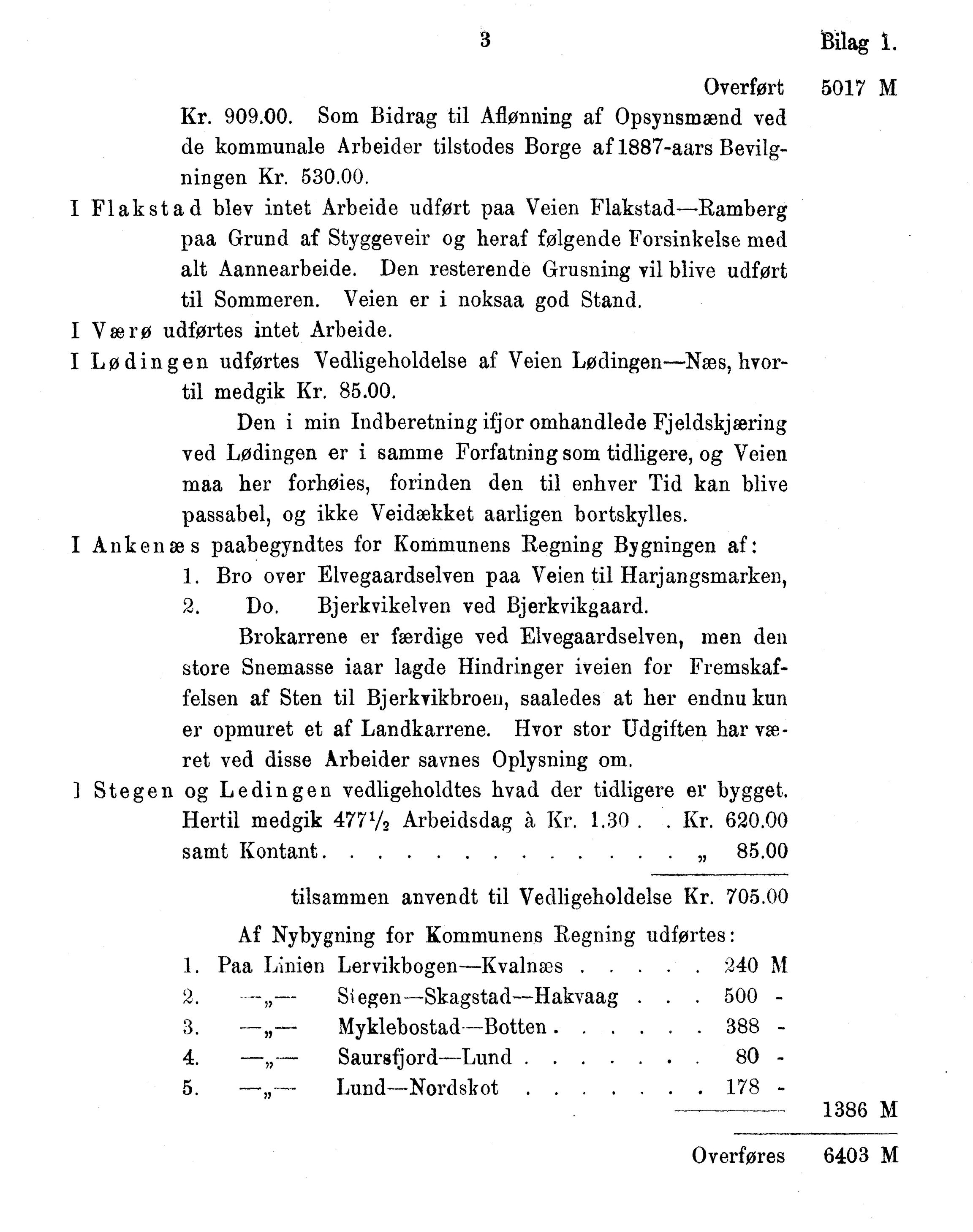 Nordland Fylkeskommune. Fylkestinget, AIN/NFK-17/176/A/Ac/L0015: Fylkestingsforhandlinger 1886-1890, 1886-1890