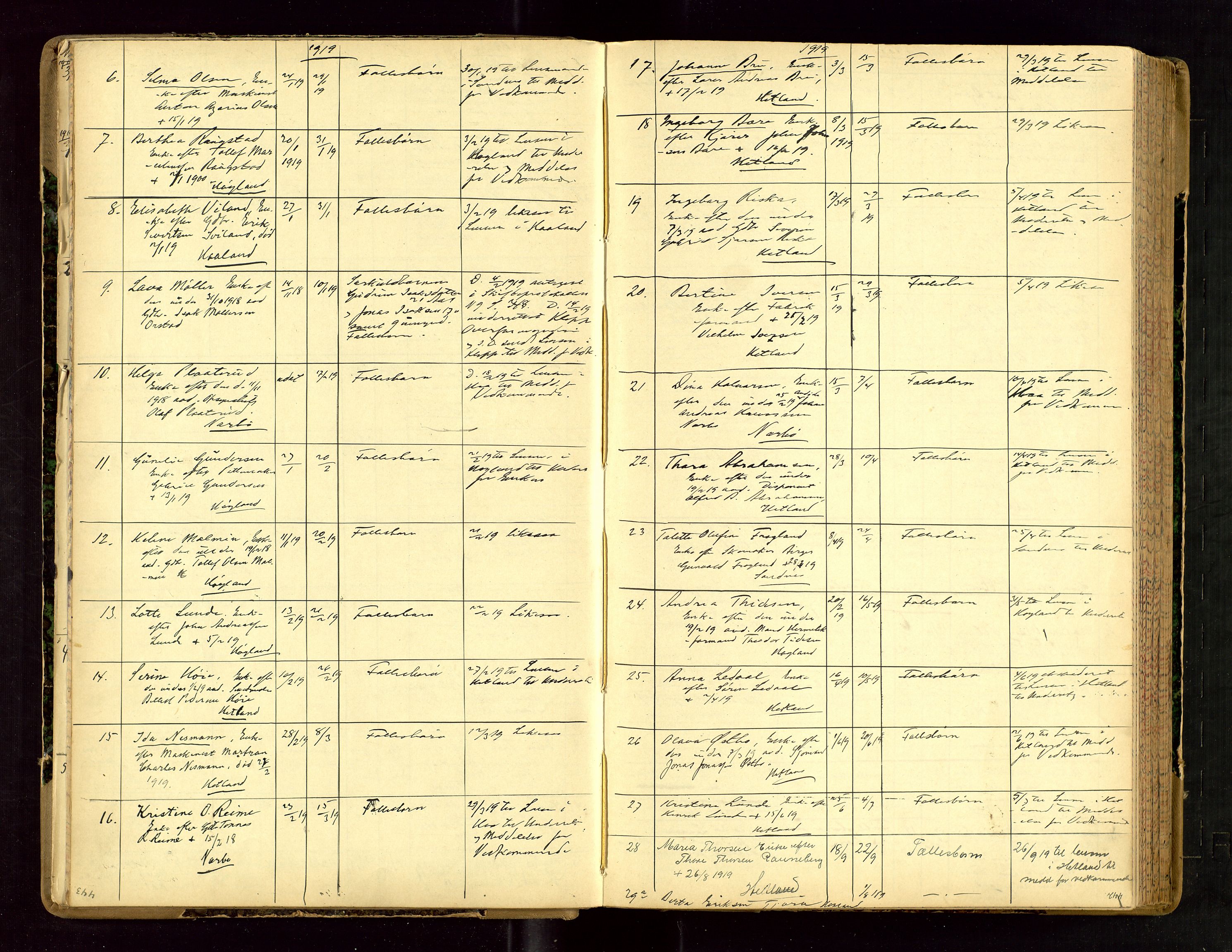 Jæren sorenskriveri, AV/SAST-A-100310/01/5/52/52B/L0003: DØDSFALLPROTOKOLL, 1910-1916