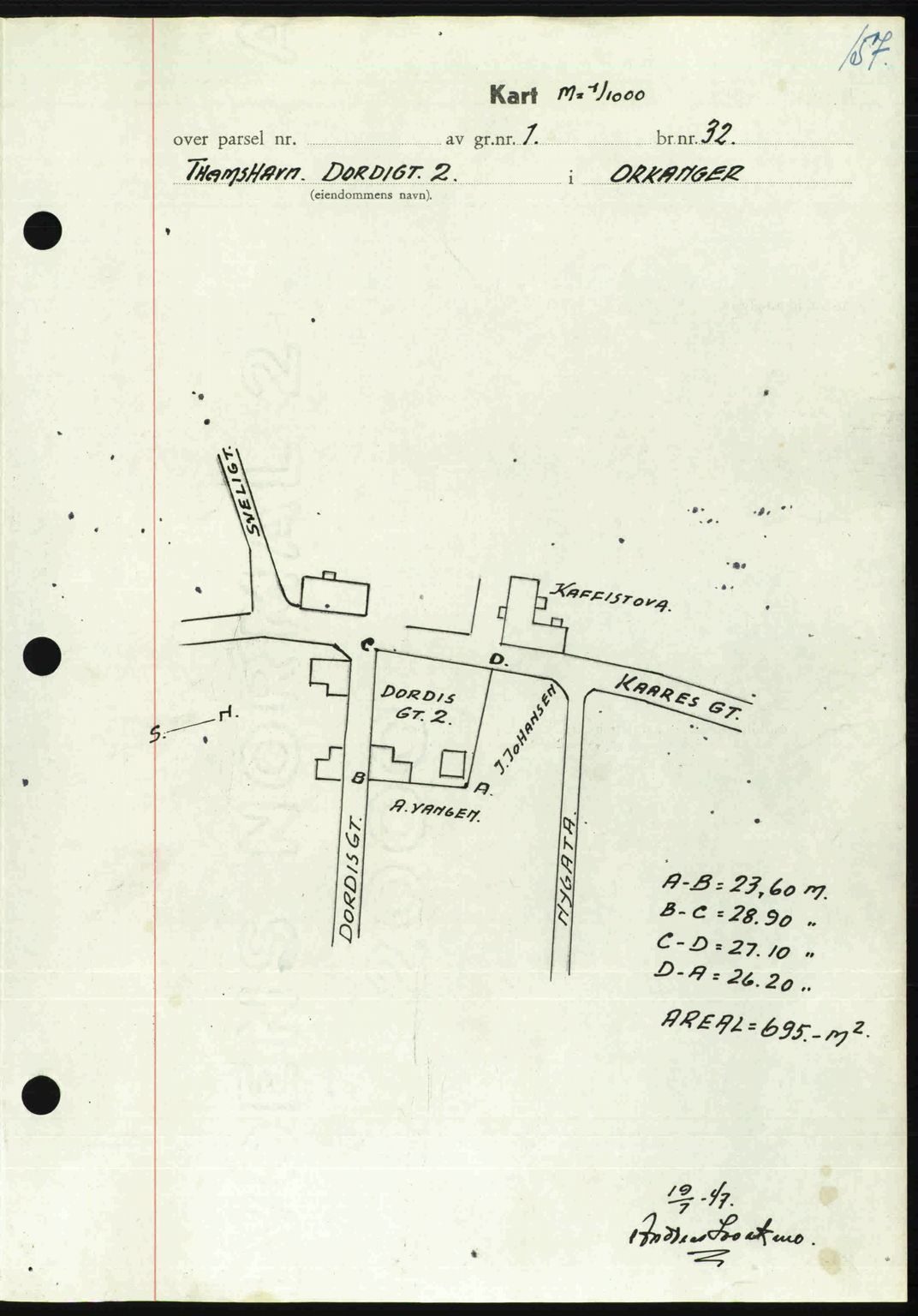 Orkdal sorenskriveri, SAT/A-4169/1/2/2C: Pantebok nr. A, 1947-1947, Dagboknr: 918/1947