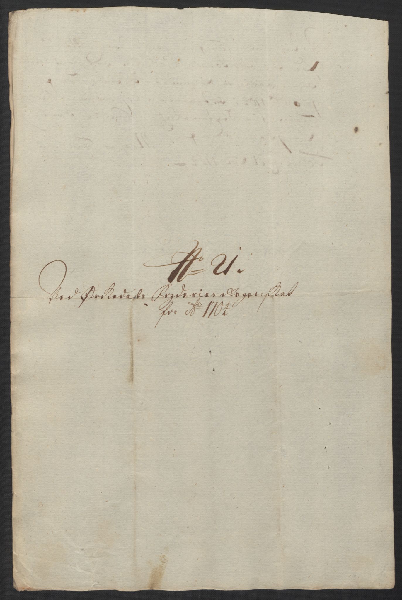 Rentekammeret inntil 1814, Reviderte regnskaper, Fogderegnskap, RA/EA-4092/R60/L3954: Fogderegnskap Orkdal og Gauldal, 1704, s. 197