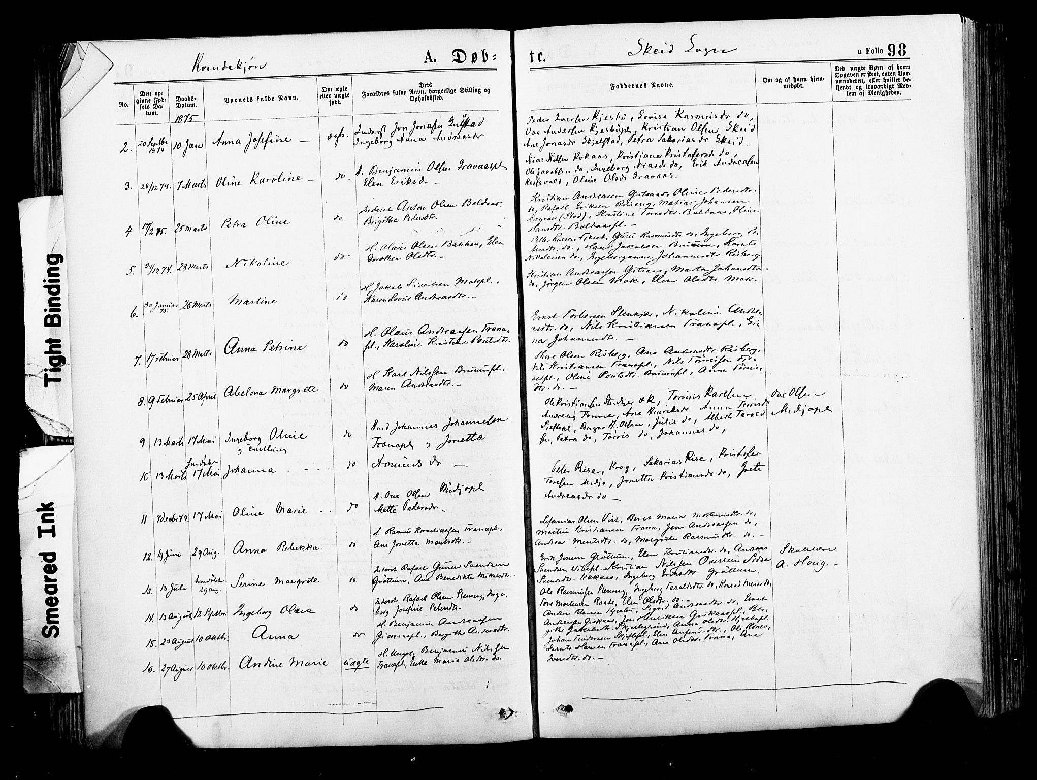 Ministerialprotokoller, klokkerbøker og fødselsregistre - Nord-Trøndelag, SAT/A-1458/735/L0348: Ministerialbok nr. 735A09 /2, 1873-1883, s. 98