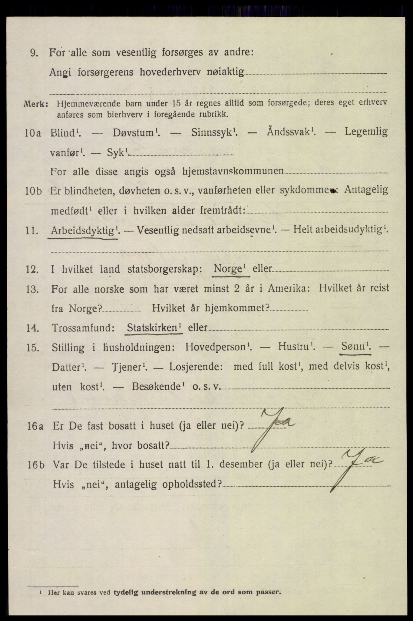 SAK, Folketelling 1920 for 0924 Landvik herred, 1920, s. 3345
