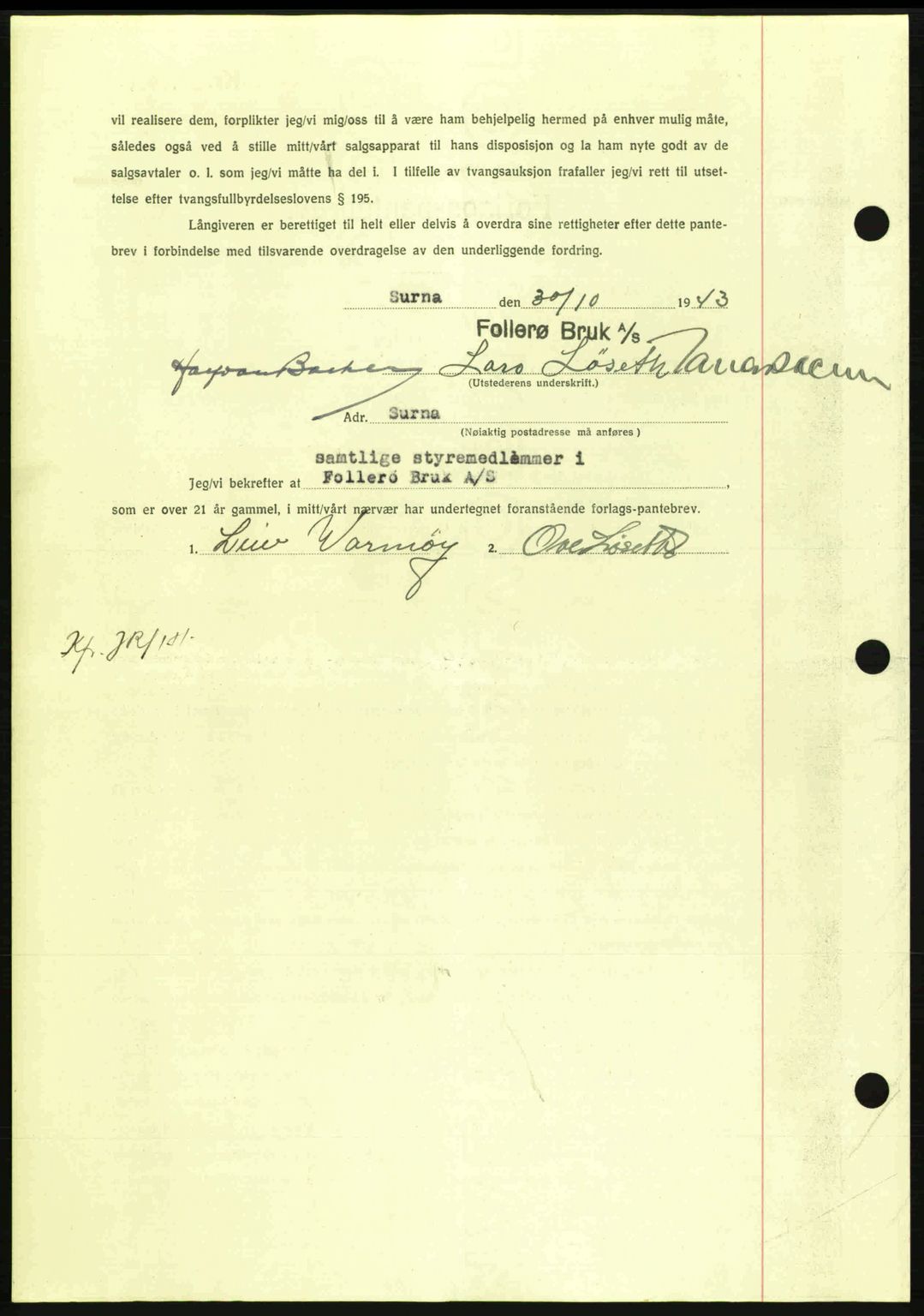 Nordmøre sorenskriveri, AV/SAT-A-4132/1/2/2Ca: Pantebok nr. B91, 1943-1944, Dagboknr: 2514/1943