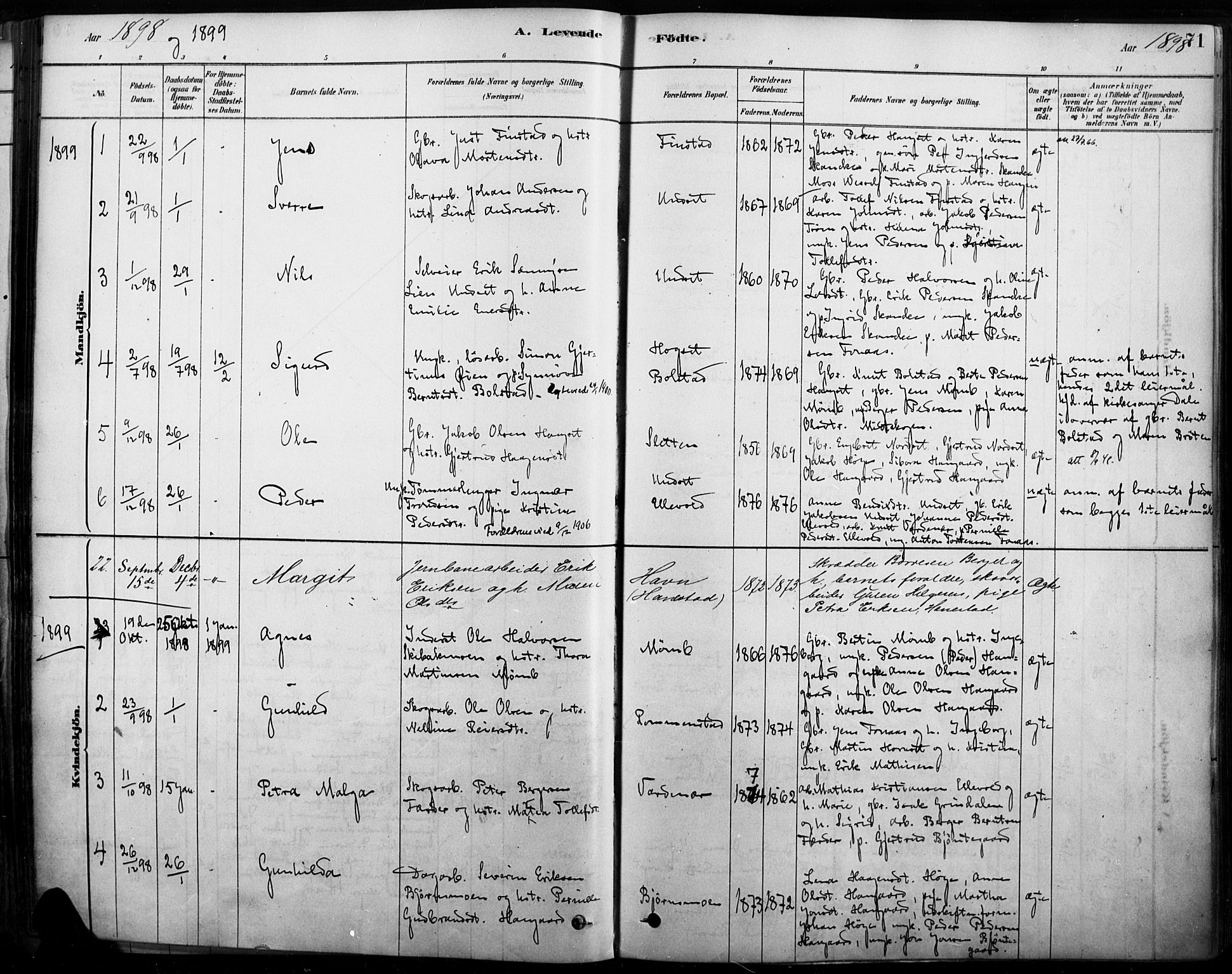 Rendalen prestekontor, AV/SAH-PREST-054/H/Ha/Haa/L0009: Ministerialbok nr. 9, 1878-1901, s. 71