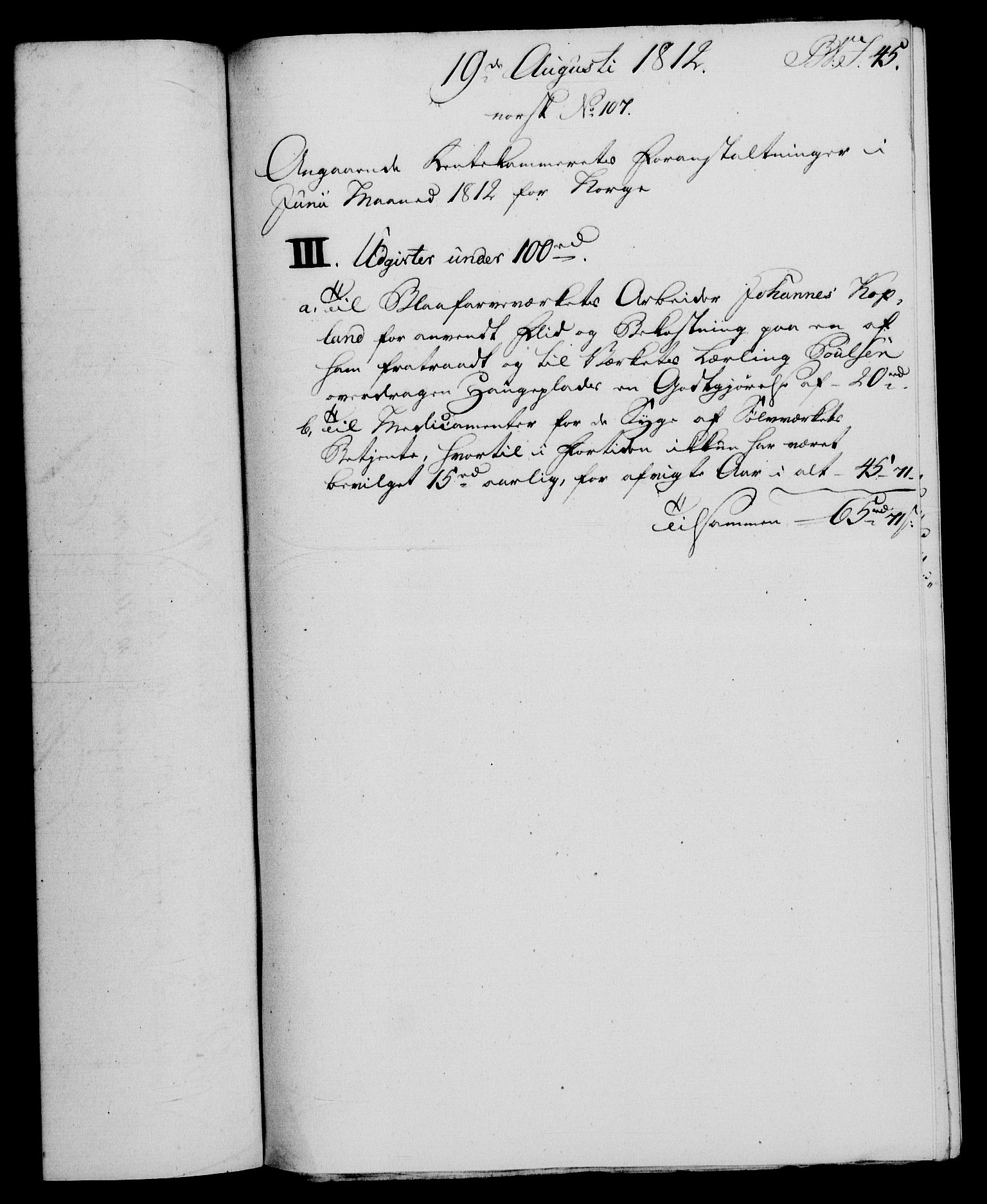 Rentekammeret, Renteskriverkontorene, AV/RA-EA-3115/M/Mf/Mfb/L0010: Relasjons- og resolusjonsprotokoll med register (merket RK 54.16), 1811-1812