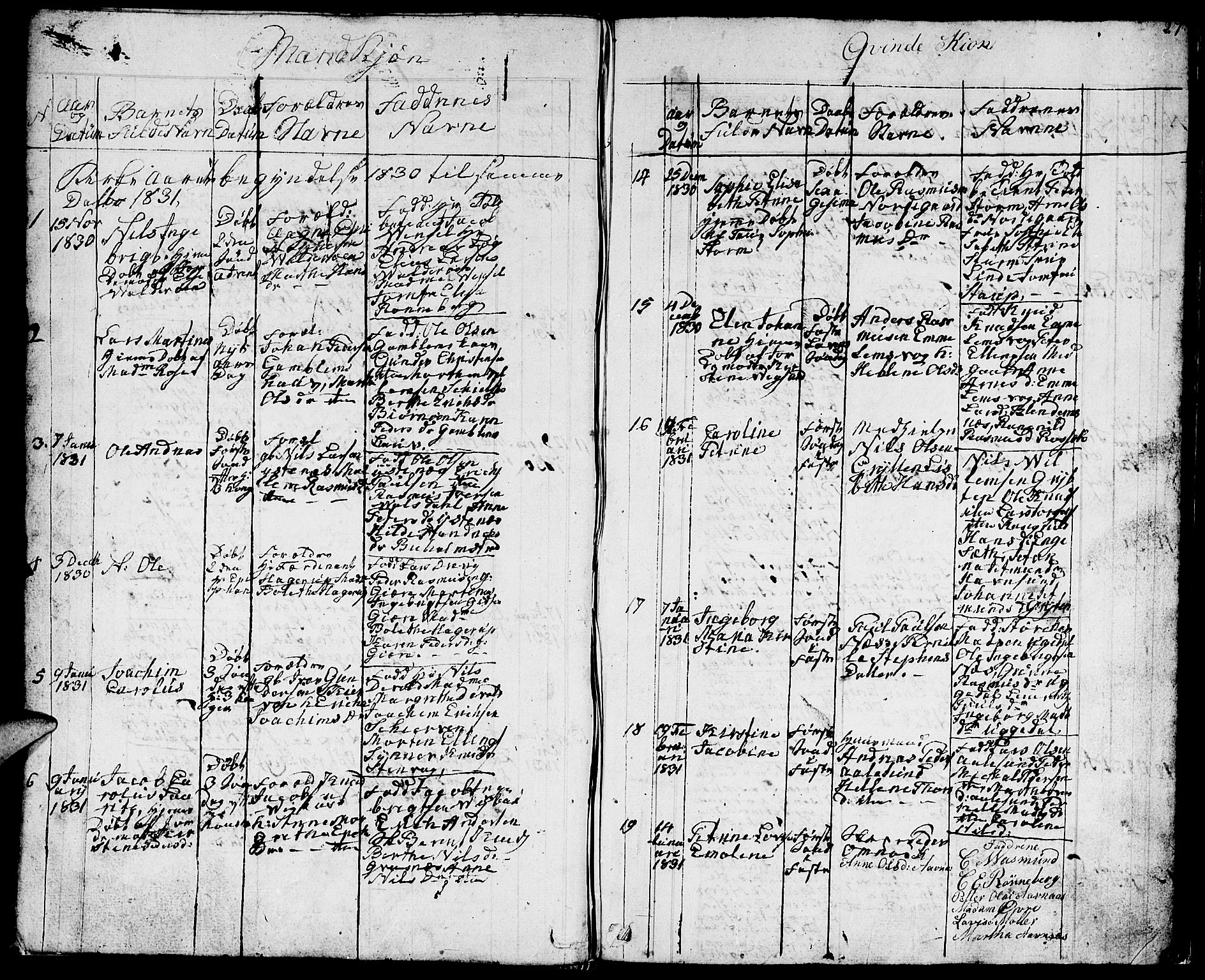 Ministerialprotokoller, klokkerbøker og fødselsregistre - Møre og Romsdal, AV/SAT-A-1454/528/L0425: Klokkerbok nr. 528C06, 1827-1840, s. 27