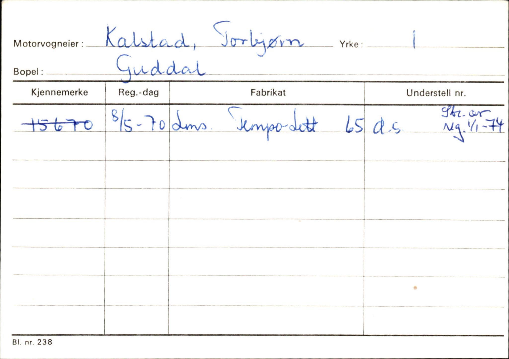 Statens vegvesen, Sogn og Fjordane vegkontor, SAB/A-5301/4/F/L0125: Eigarregister Sogndal V-Å. Aurland A-Å. Fjaler A-N, 1945-1975, s. 2273