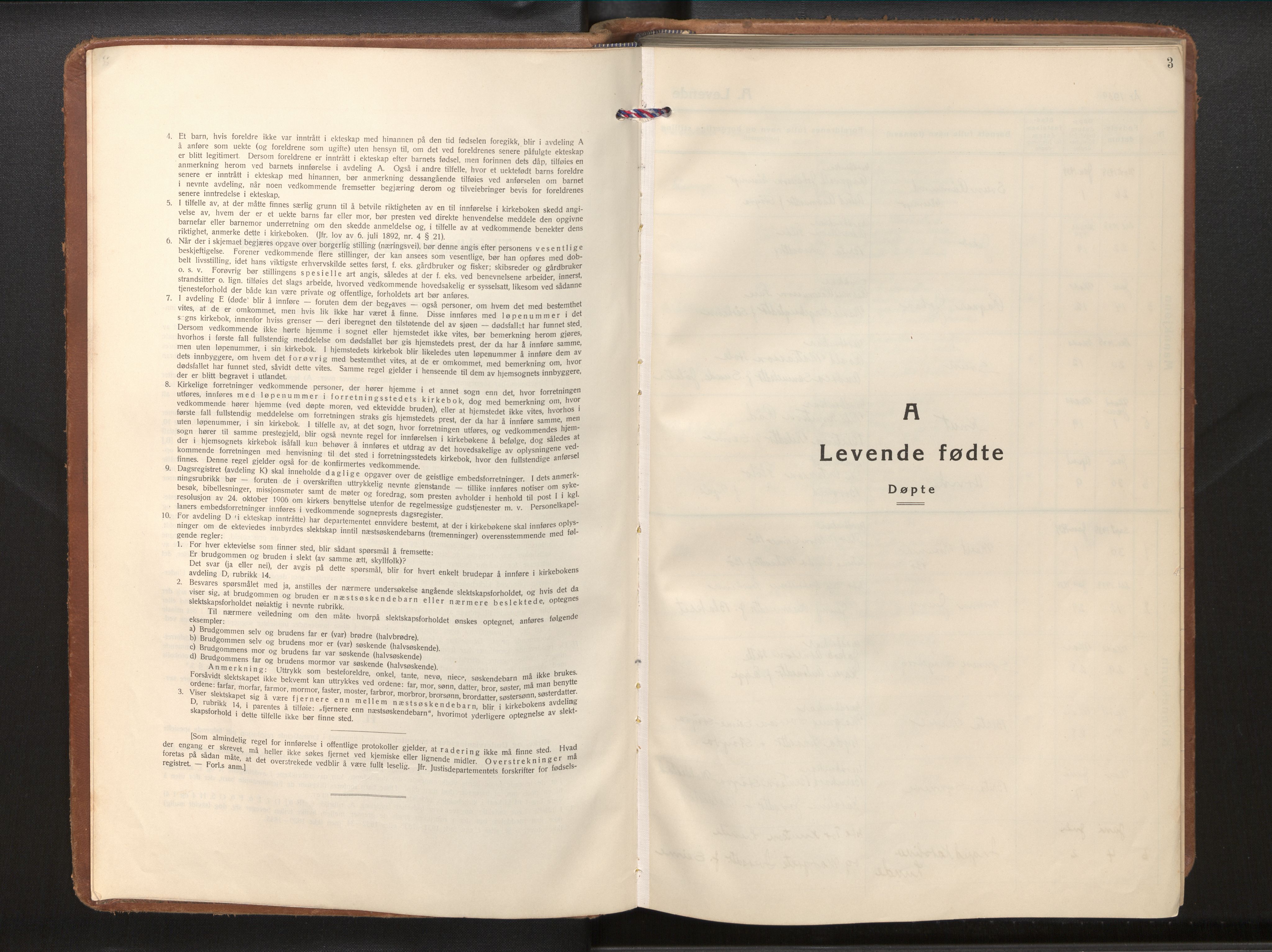 Gloppen sokneprestembete, AV/SAB-A-80101/H/Hab/Habc/L0004: Klokkerbok nr. C 4, 1938-1968, s. 2b-3a