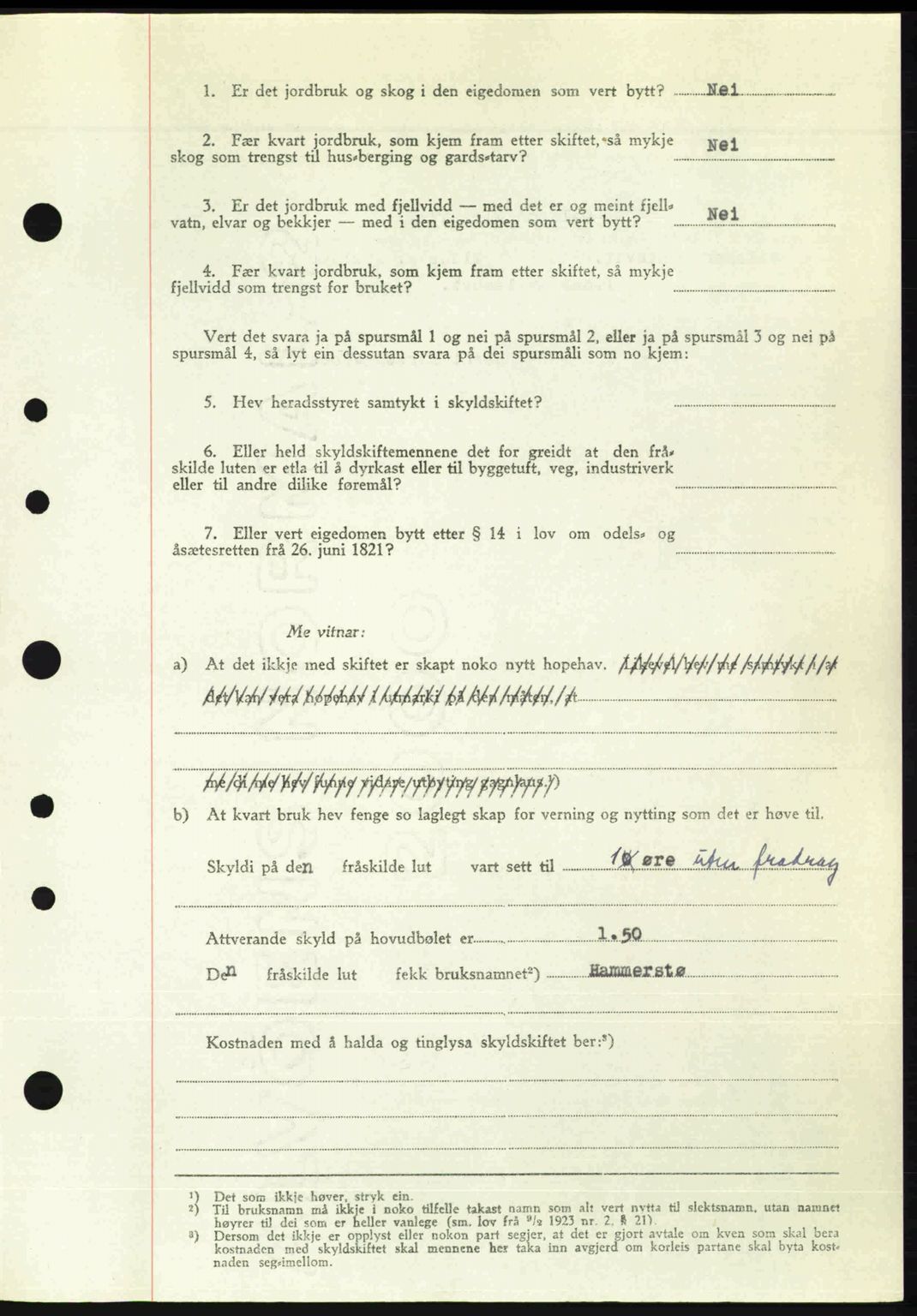 Nordre Sunnmøre sorenskriveri, AV/SAT-A-0006/1/2/2C/2Ca: Pantebok nr. A26, 1947-1948, Dagboknr: 2038/1947