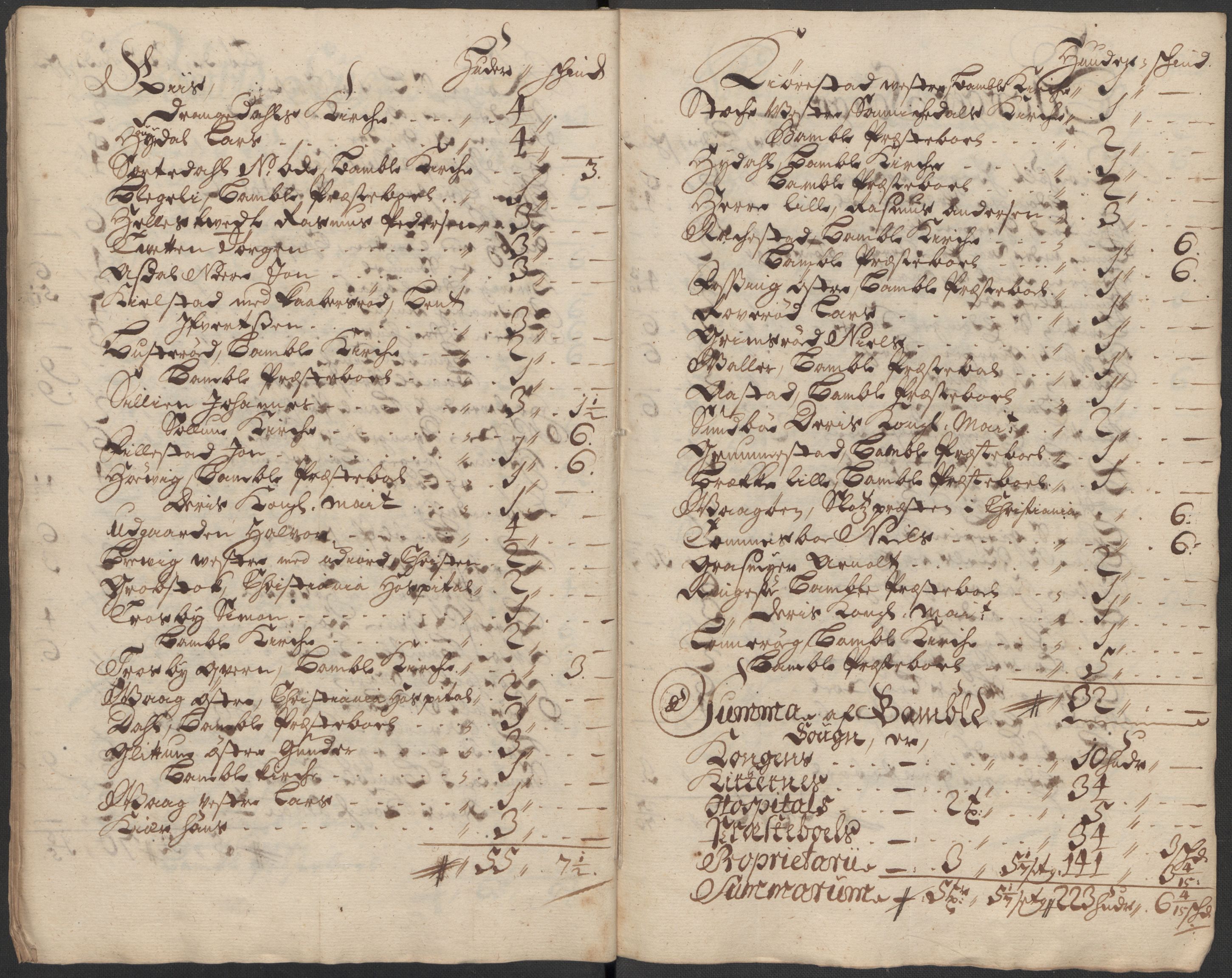 Rentekammeret inntil 1814, Reviderte regnskaper, Fogderegnskap, AV/RA-EA-4092/R36/L2125: Fogderegnskap Øvre og Nedre Telemark og Bamble, 1713, s. 235