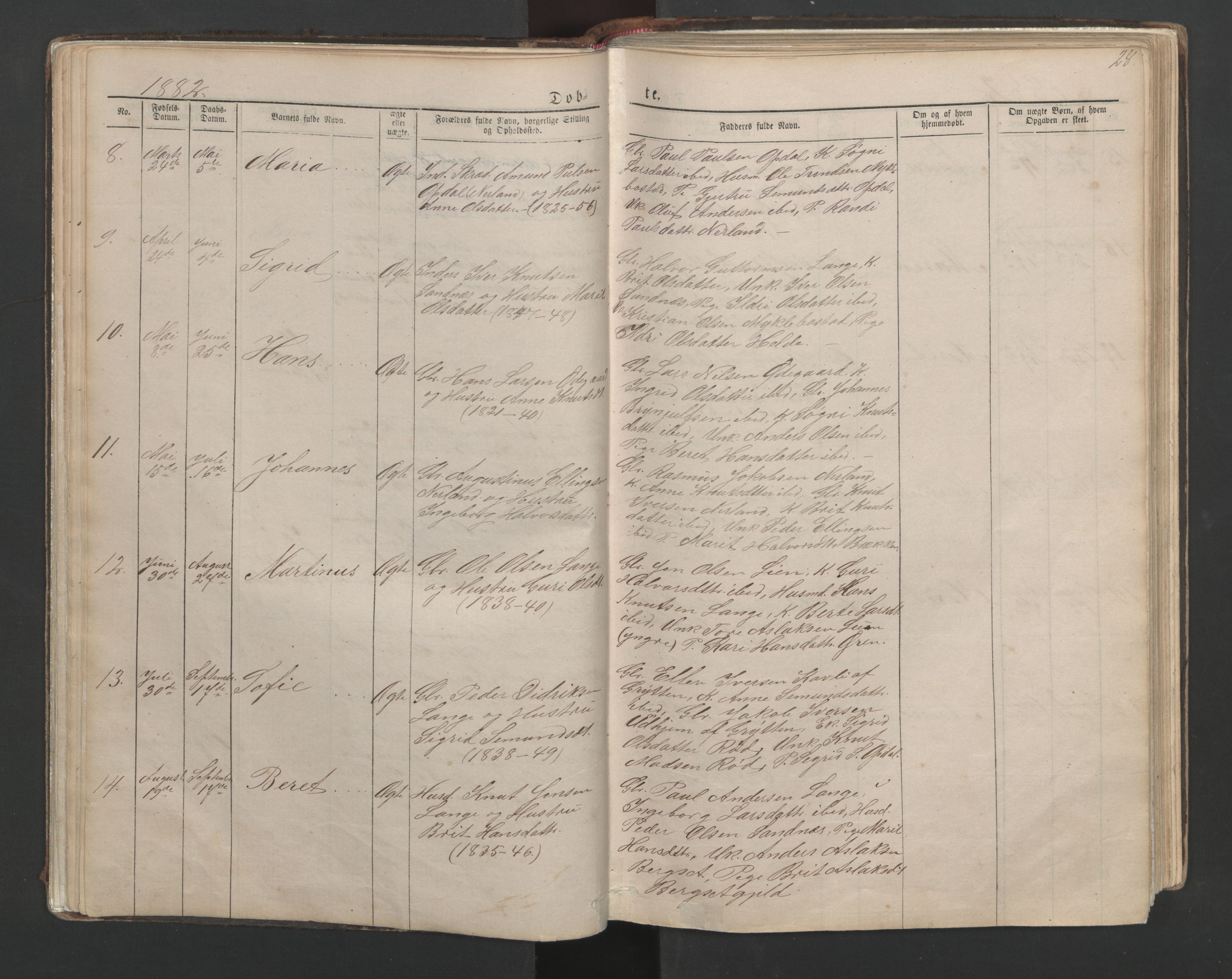 Ministerialprotokoller, klokkerbøker og fødselsregistre - Møre og Romsdal, AV/SAT-A-1454/554/L0645: Klokkerbok nr. 554C02, 1867-1946, s. 28