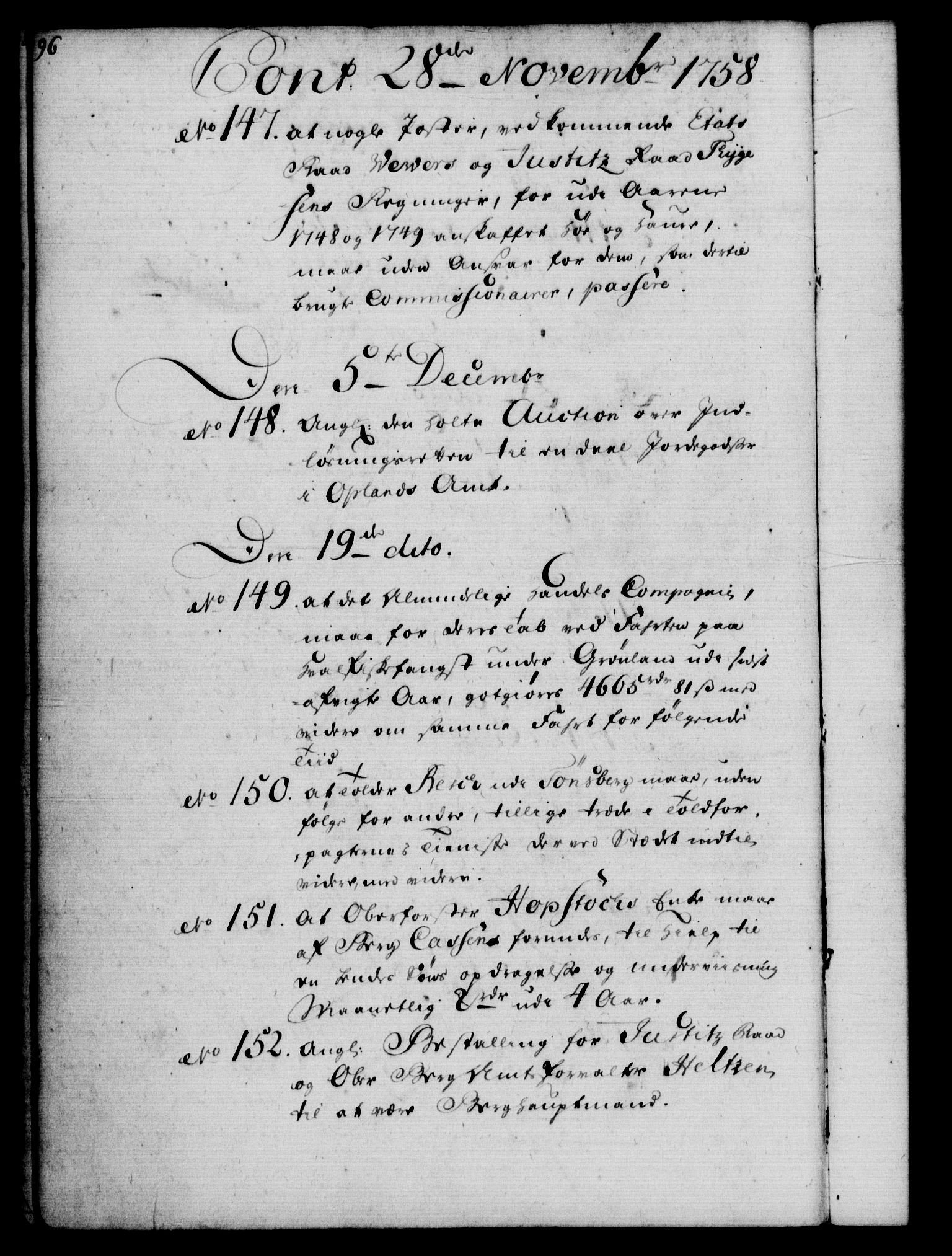 Rentekammeret, Kammerkanselliet, RA/EA-3111/G/Gf/Gfb/L0006: Register til norske relasjons- og resolusjonsprotokoller (merket RK 52.101), 1755-1765, s. 96
