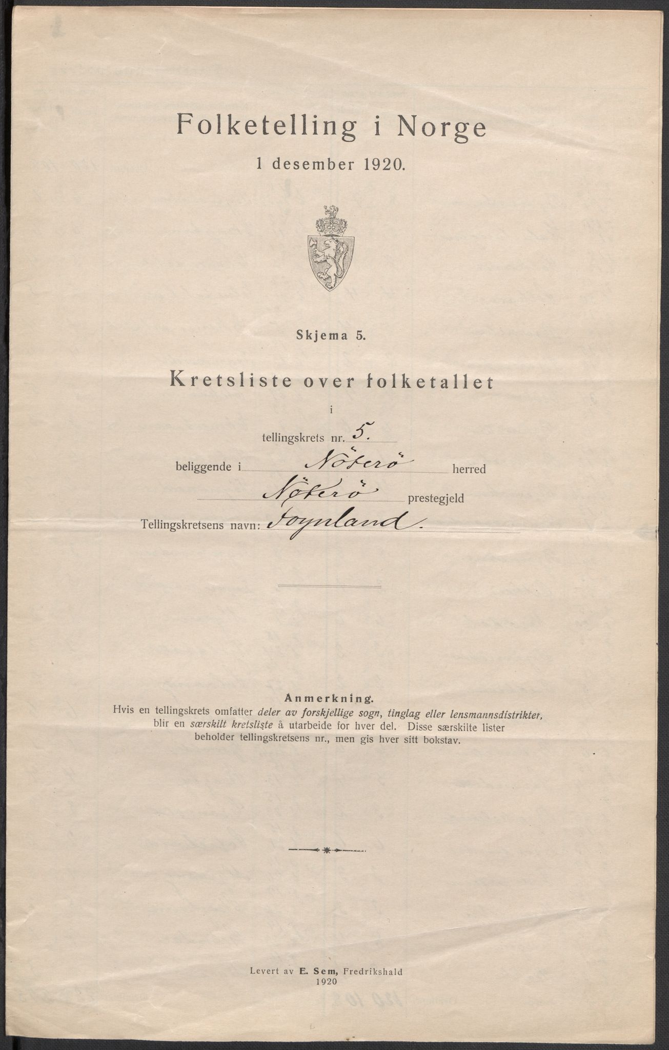 SAKO, Folketelling 1920 for 0722 Nøtterøy herred, 1920, s. 25