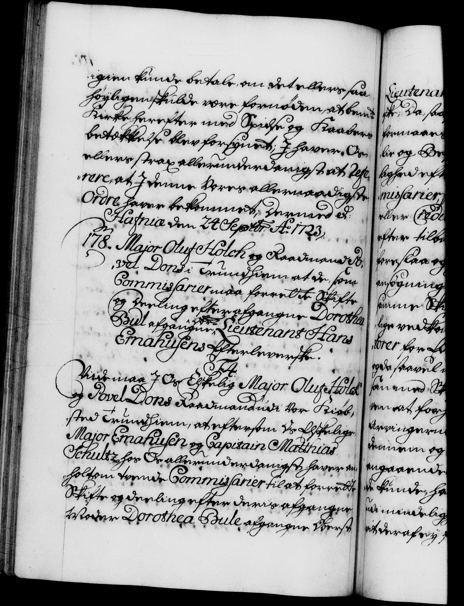 Danske Kanselli 1572-1799, AV/RA-EA-3023/F/Fc/Fca/Fcab/L0022: Norske tegnelser, 1722-1724, s. 466b