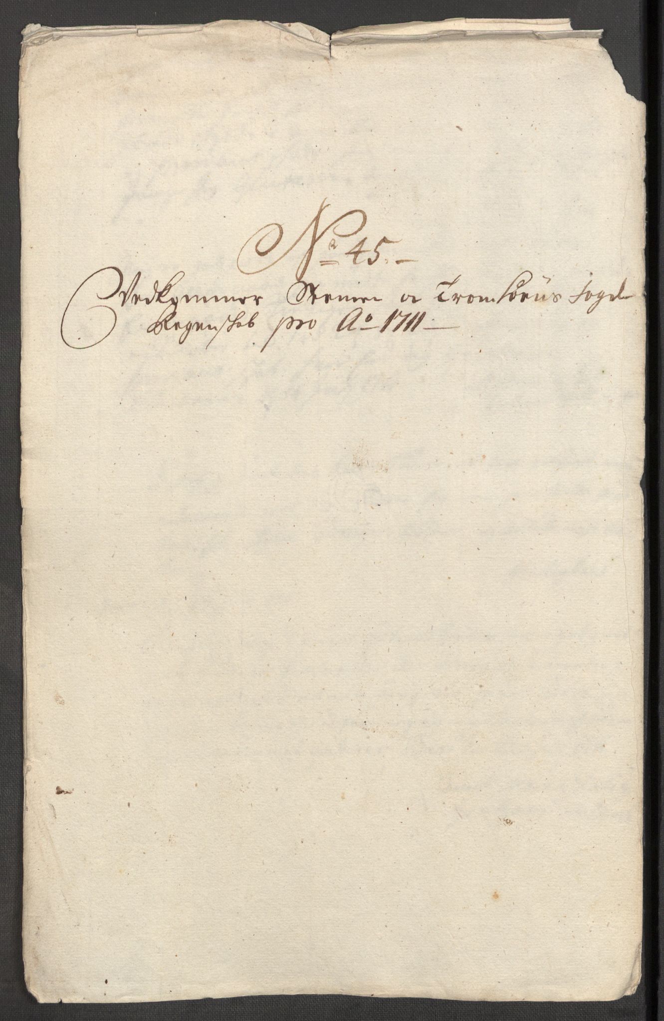 Rentekammeret inntil 1814, Reviderte regnskaper, Fogderegnskap, AV/RA-EA-4092/R68/L4758: Fogderegnskap Senja og Troms, 1711-1712, s. 277