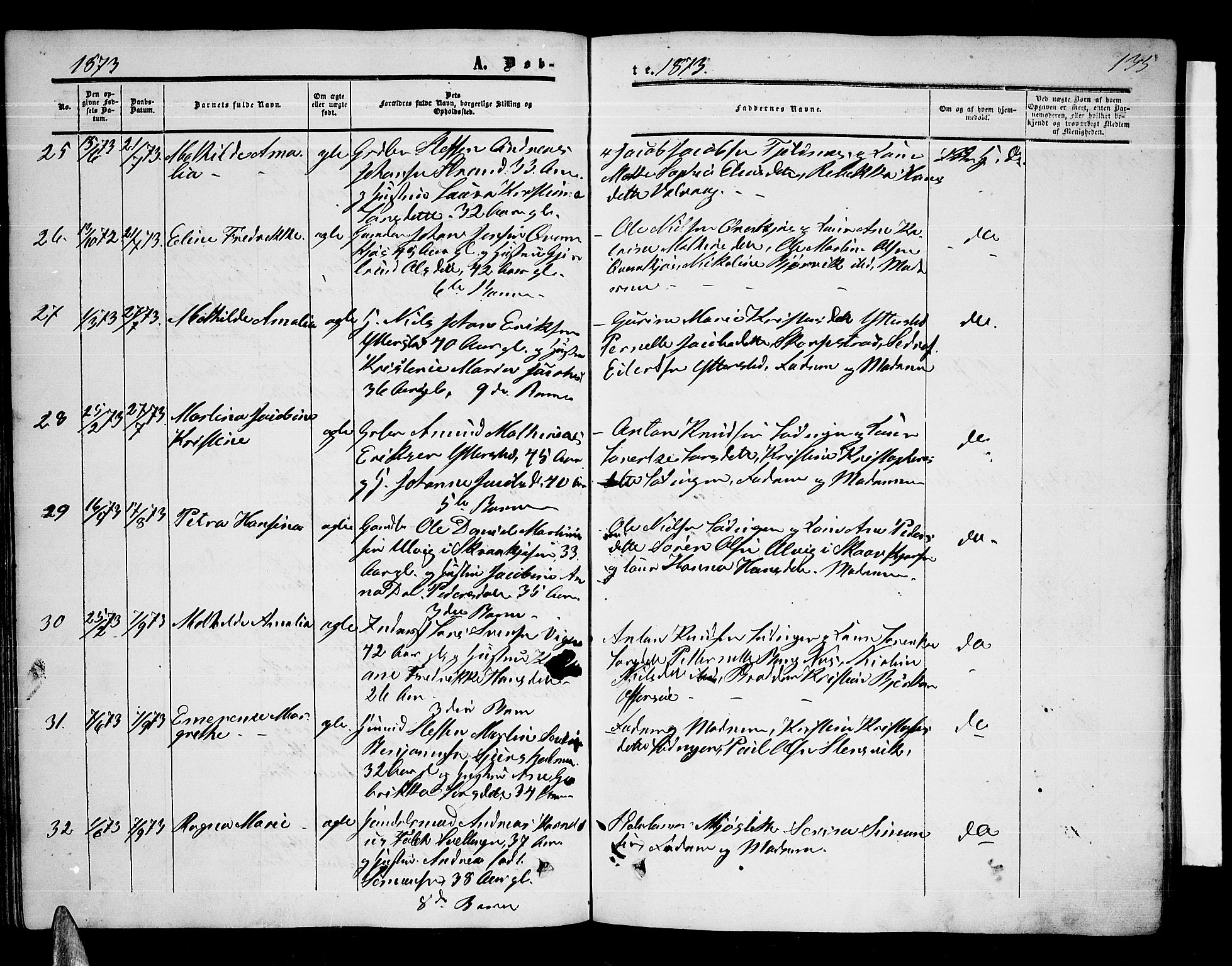Ministerialprotokoller, klokkerbøker og fødselsregistre - Nordland, AV/SAT-A-1459/872/L1046: Klokkerbok nr. 872C02, 1852-1879, s. 135