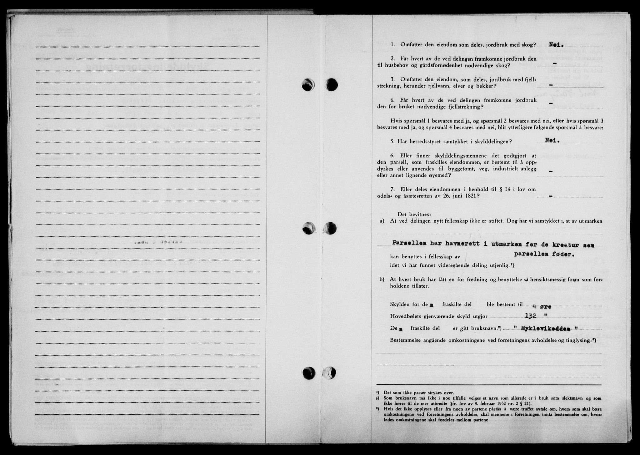 Lofoten sorenskriveri, SAT/A-0017/1/2/2C/L0021a: Pantebok nr. 21a, 1949-1949, Dagboknr: 1463/1949