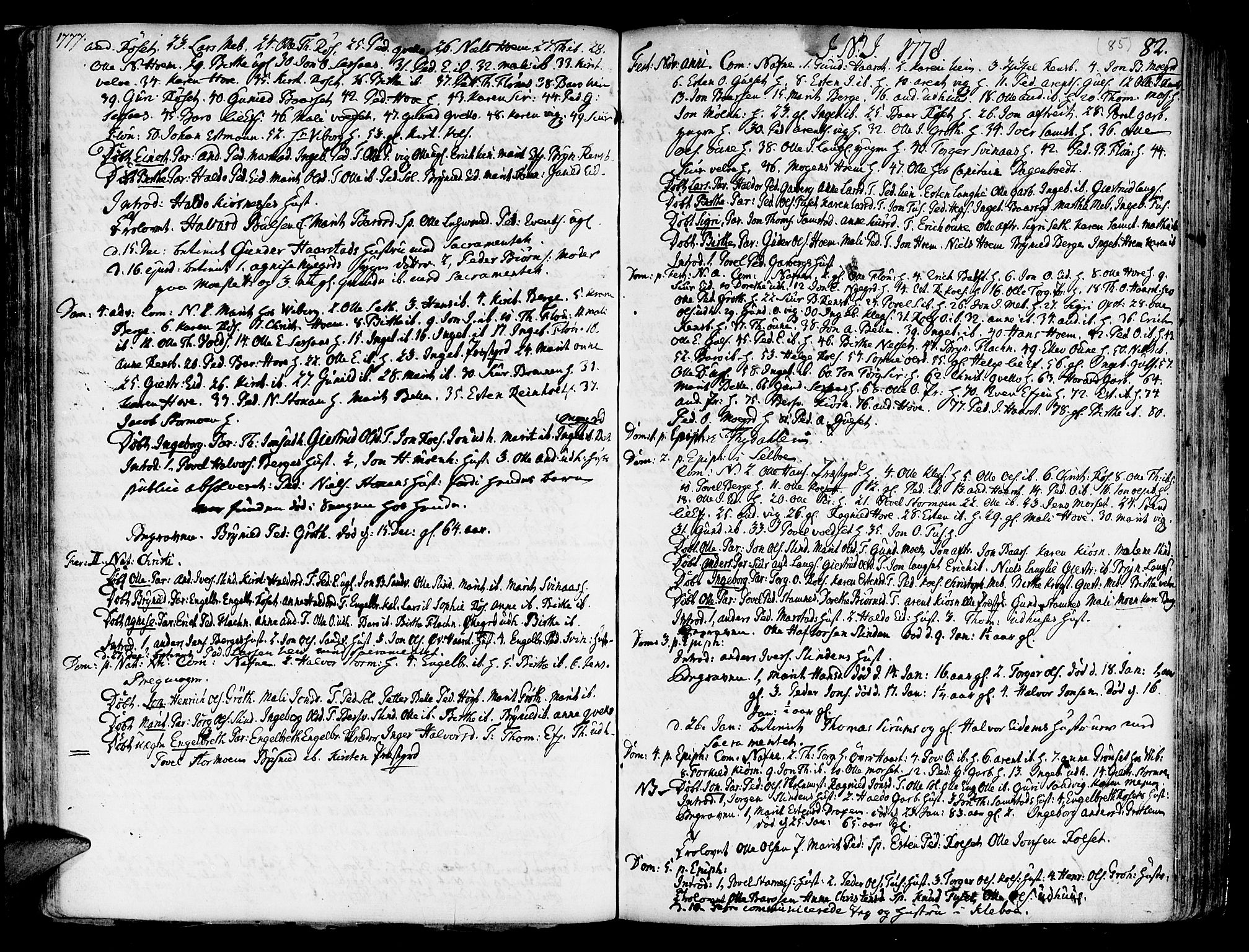 Ministerialprotokoller, klokkerbøker og fødselsregistre - Sør-Trøndelag, AV/SAT-A-1456/695/L1138: Ministerialbok nr. 695A02 /1, 1757-1801, s. 85