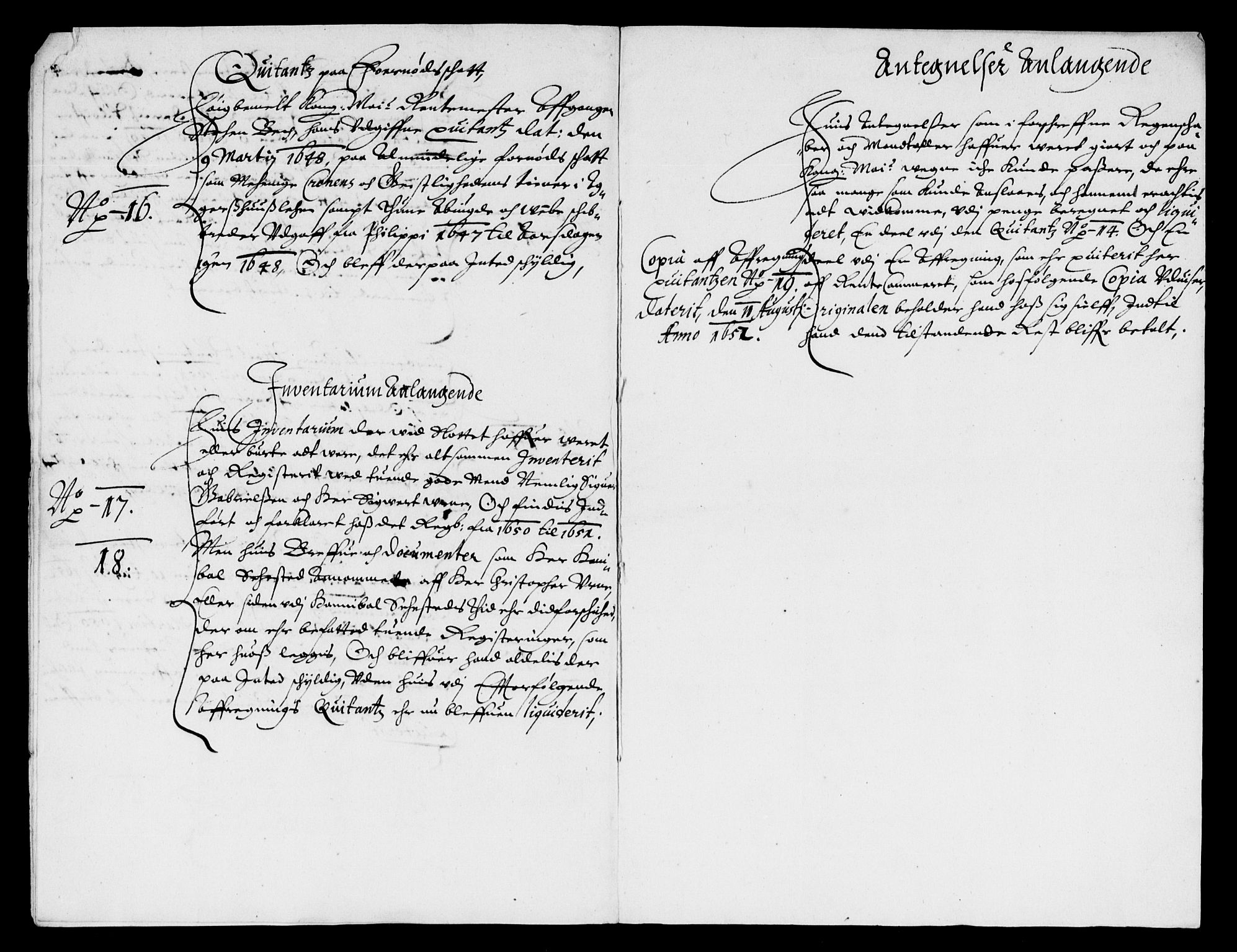 Rentekammeret inntil 1814, Reviderte regnskaper, Lensregnskaper, AV/RA-EA-5023/R/Rb/Rba/L0205: Akershus len, 1642-1652