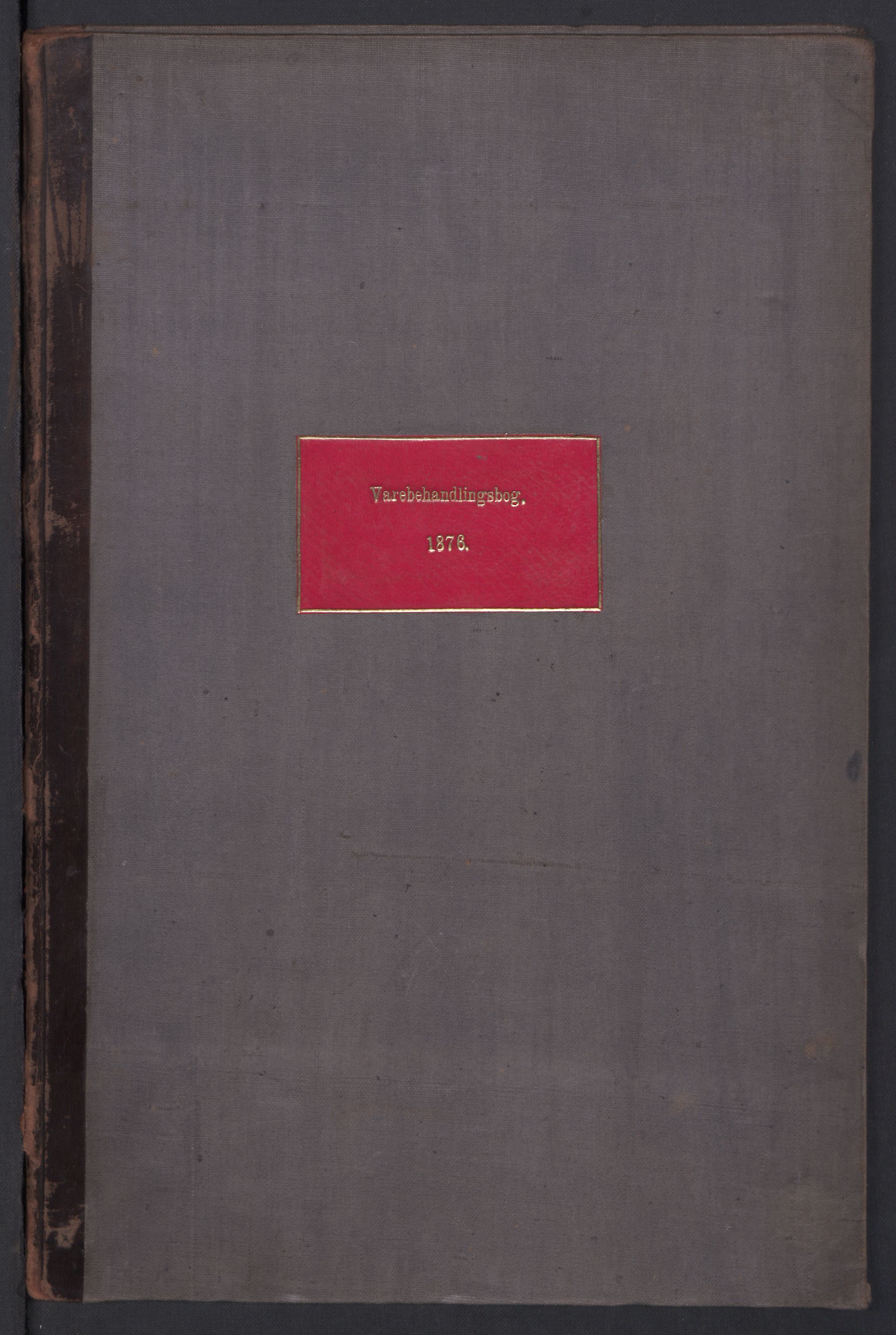 Revisjonsdepartementet, 2. revisjonskontor, RA/S-1115/E/E039/L0280: Tvedestrand: Varebehandlingsbok, 1876