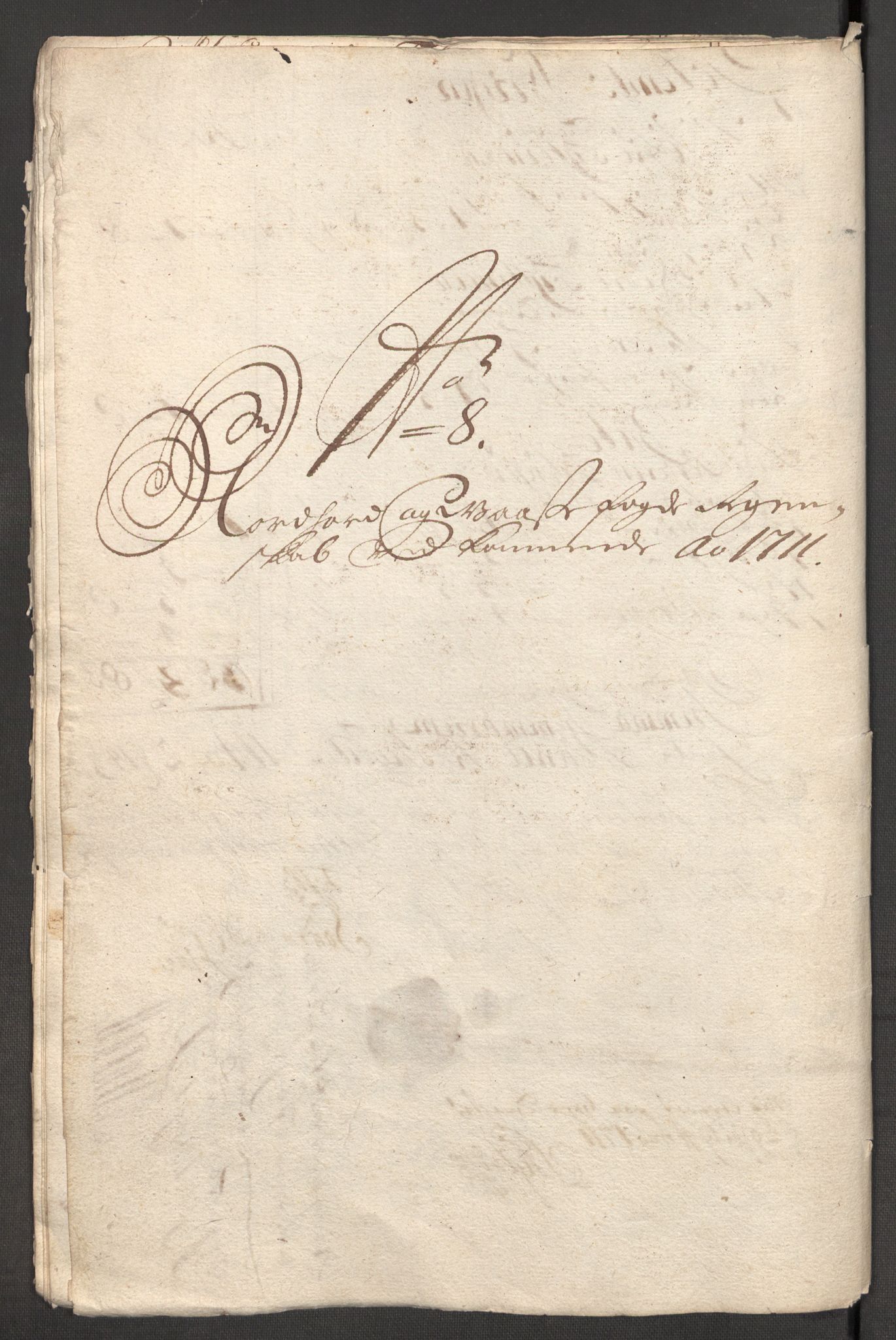 Rentekammeret inntil 1814, Reviderte regnskaper, Fogderegnskap, AV/RA-EA-4092/R51/L3193: Fogderegnskap Nordhordland og Voss, 1711, s. 270