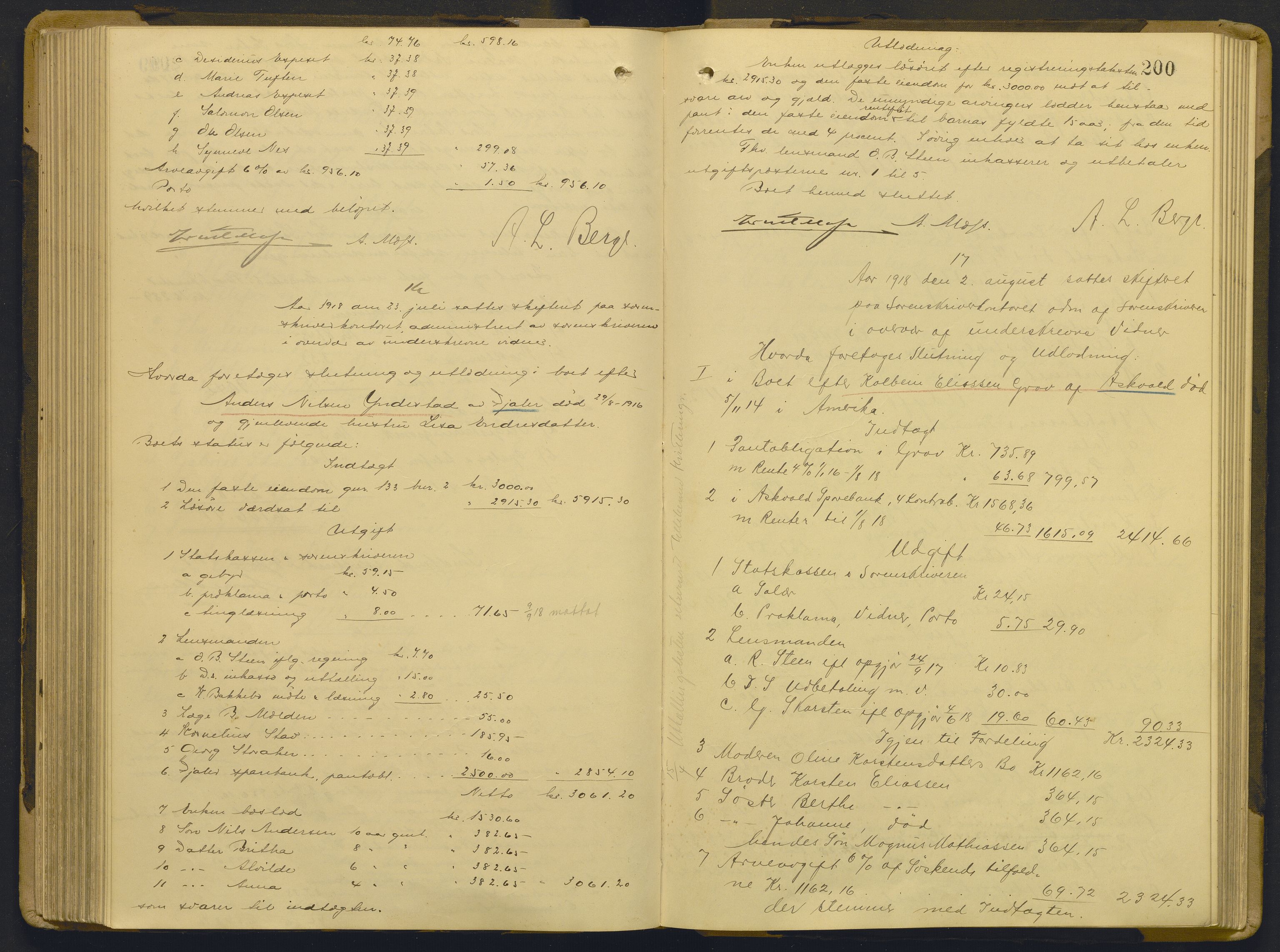 Sunnfjord tingrett, AV/SAB-A-3201/1/H/Hd/L0011: Skifteutlodningsprotokoll, 1914-1920, s. 199b-200a