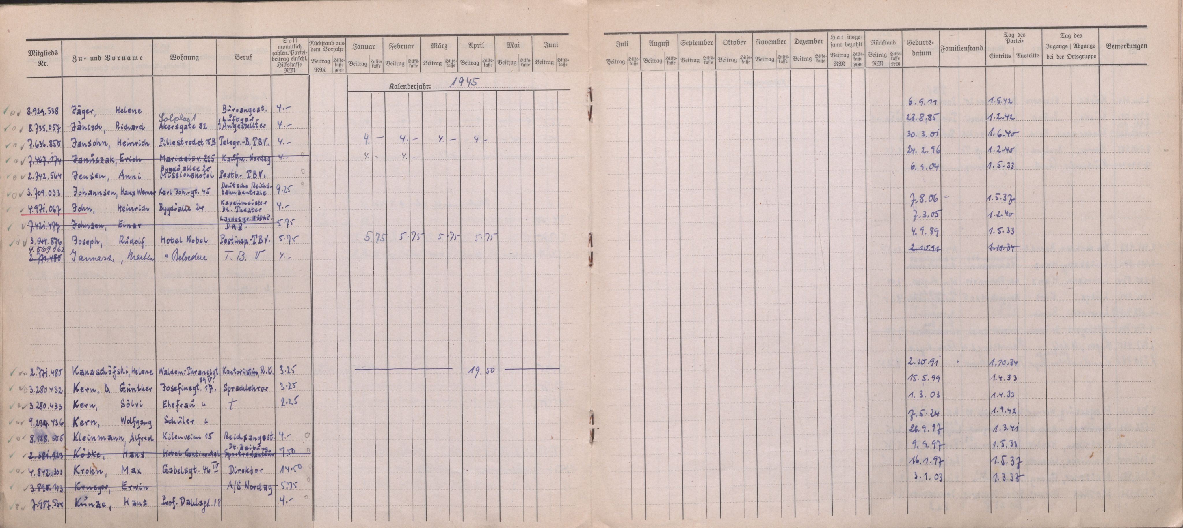 Forsvarets Overkommando. 2 kontor. Arkiv 11.4. Spredte tyske arkivsaker, AV/RA-RAFA-7031/D/Dar/Darb/L0016: Reichskommissariat - NSDAP in Norwegen, 1941-1944, s. 114