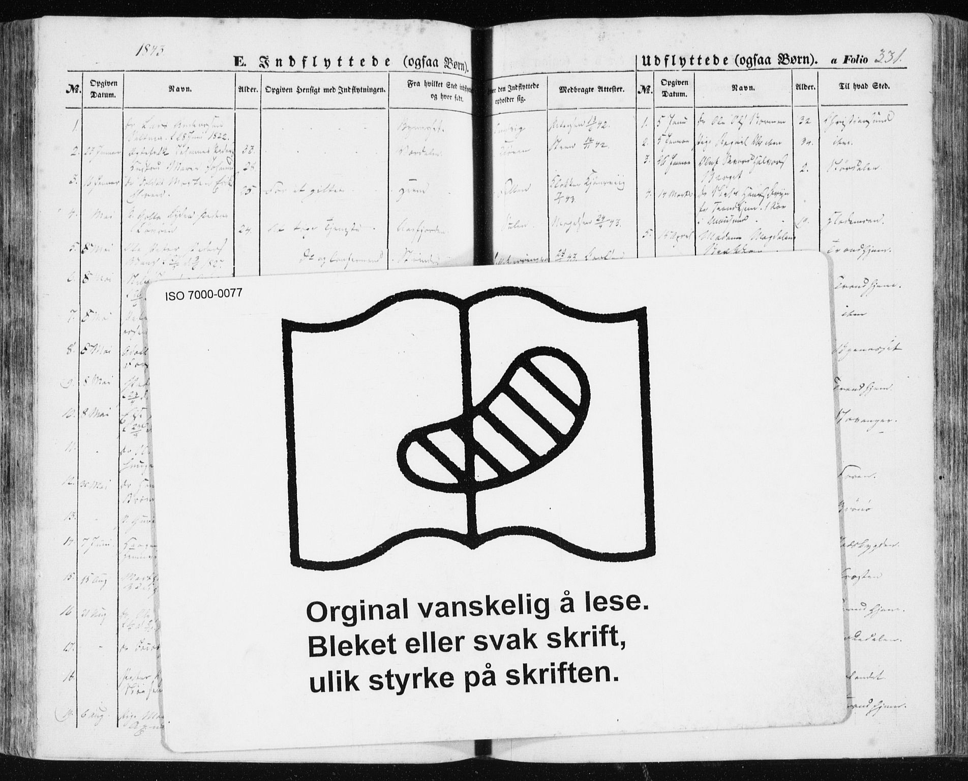 Ministerialprotokoller, klokkerbøker og fødselsregistre - Sør-Trøndelag, SAT/A-1456/634/L0529: Ministerialbok nr. 634A05, 1843-1851, s. 331