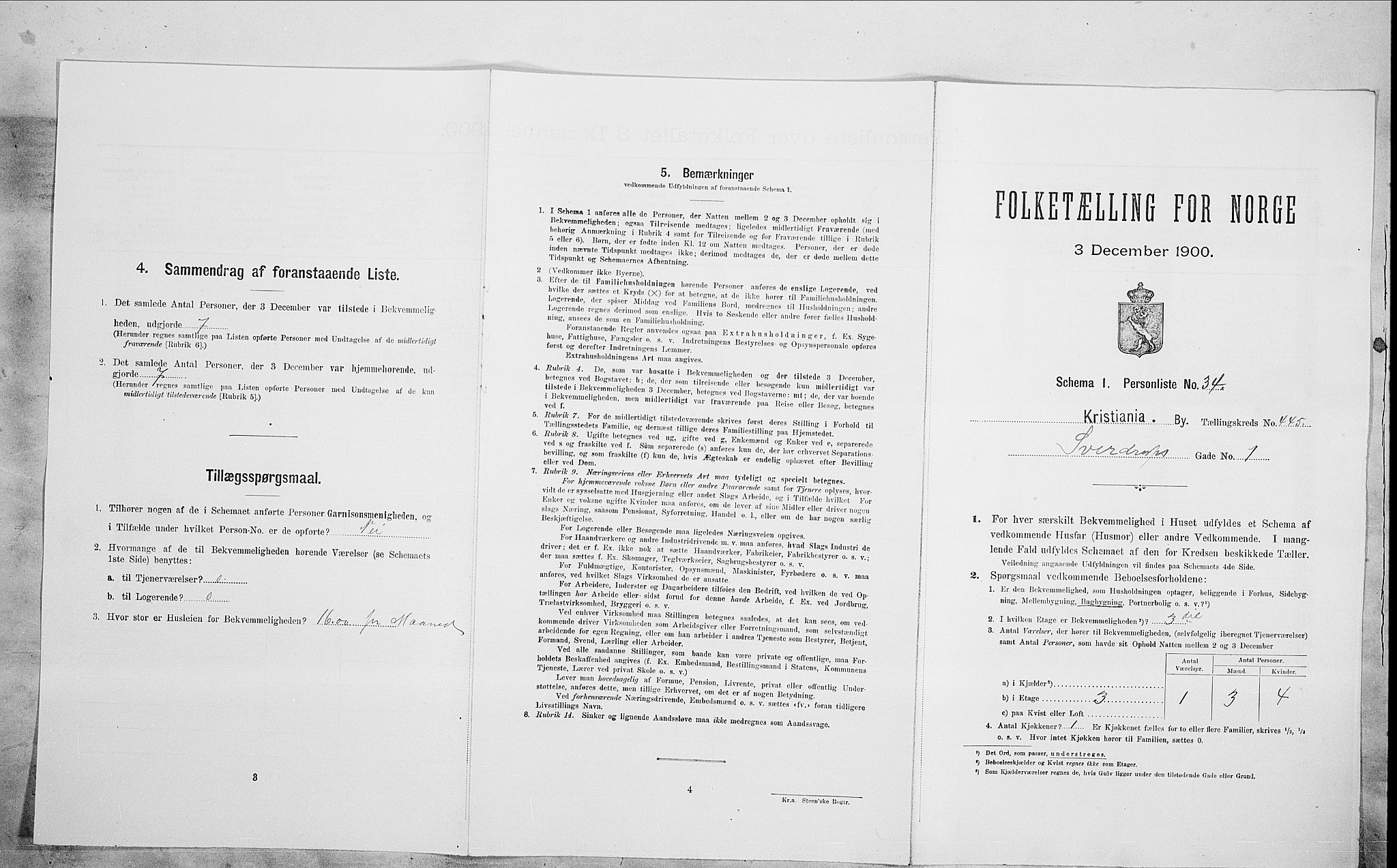 SAO, Folketelling 1900 for 0301 Kristiania kjøpstad, 1900, s. 93779