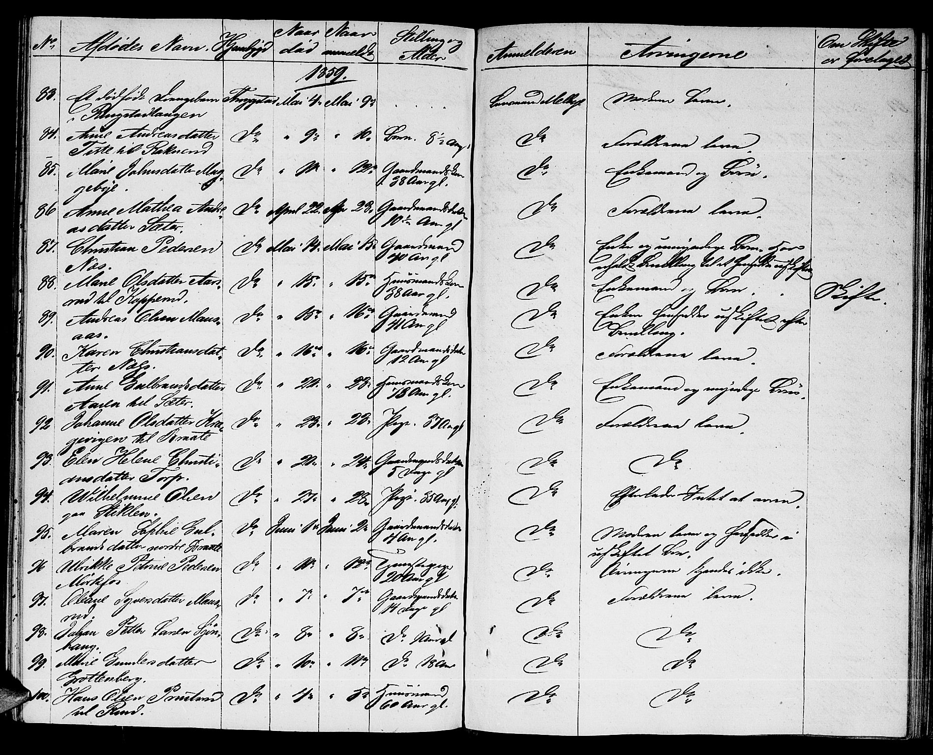 Heggen og Frøland sorenskriveri I, AV/SAO-A-11556/H/Ha/Haa/L0001: Dødsanmeldelsesprotokoll, 1838-1862