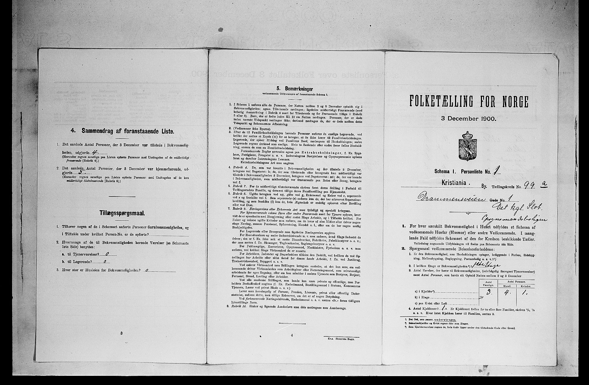 SAO, Folketelling 1900 for 0301 Kristiania kjøpstad, 1900, s. 16330