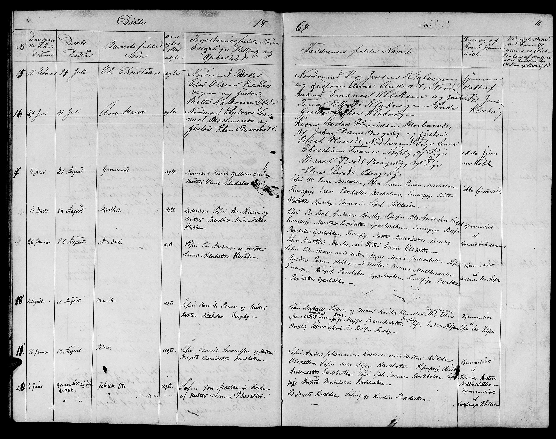 Nesseby sokneprestkontor, AV/SATØ-S-1330/H/Hb/L0002klokker: Klokkerbok nr. 2, 1861-1868, s. 16