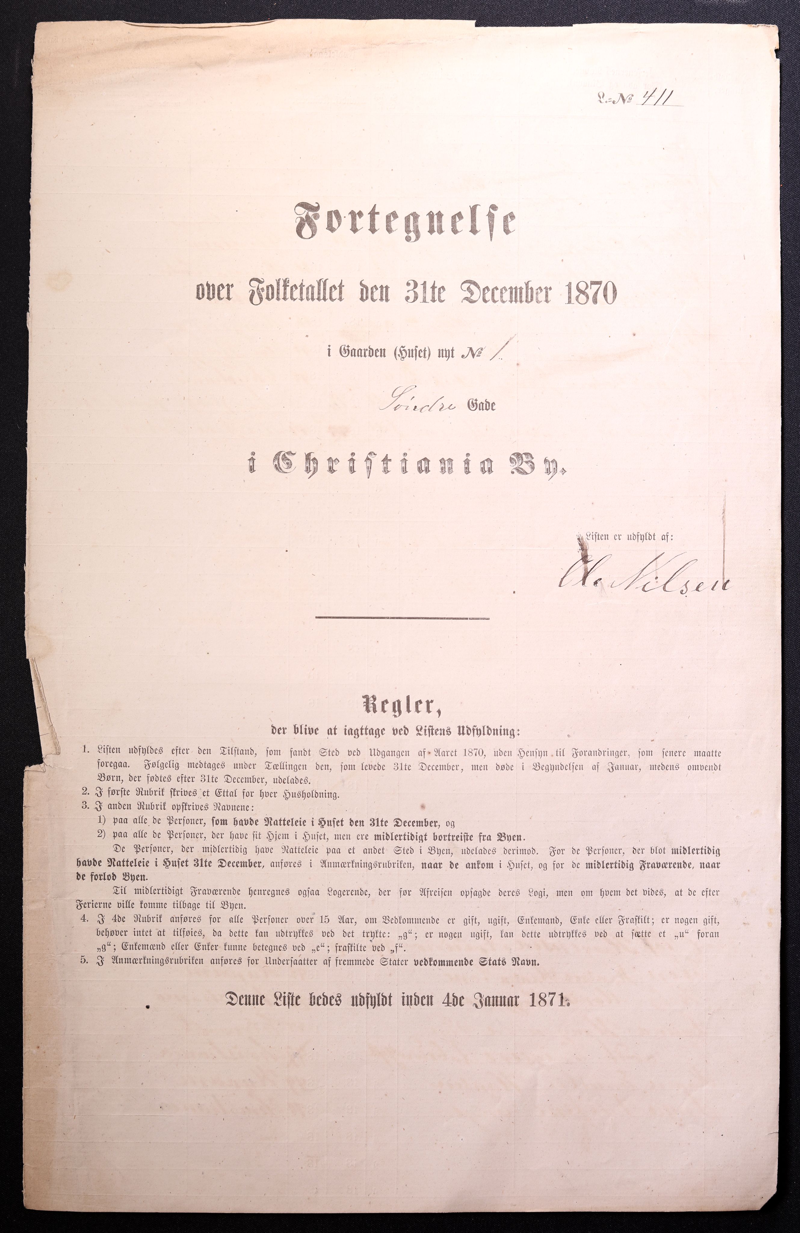 RA, Folketelling 1870 for 0301 Kristiania kjøpstad, 1870, s. 4100