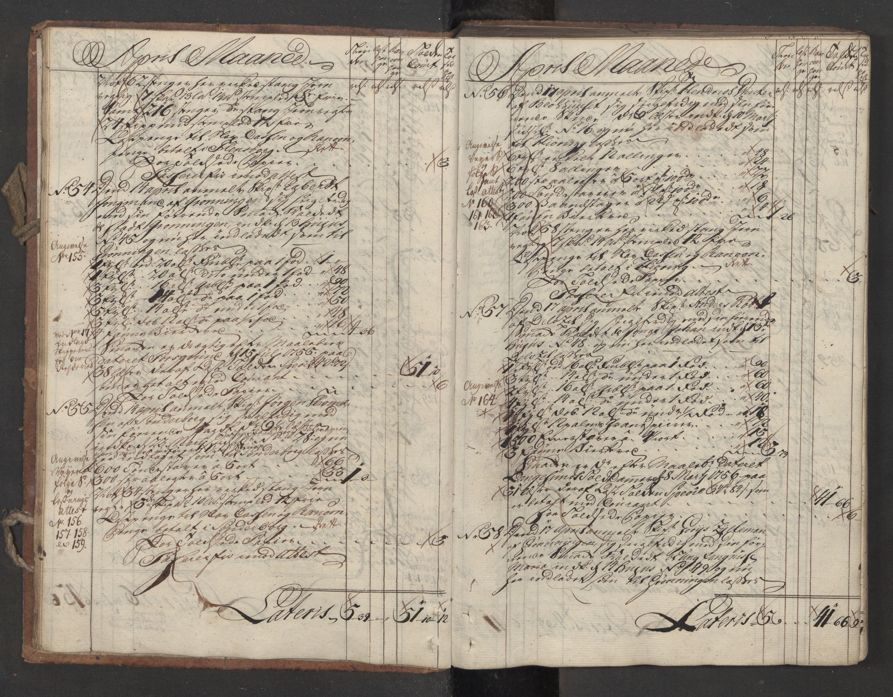 Generaltollkammeret, tollregnskaper, AV/RA-EA-5490/R12/L0029/0001: Tollregnskaper Langesund / Utgående hovedtollbok, 1756, s. 16b-17a