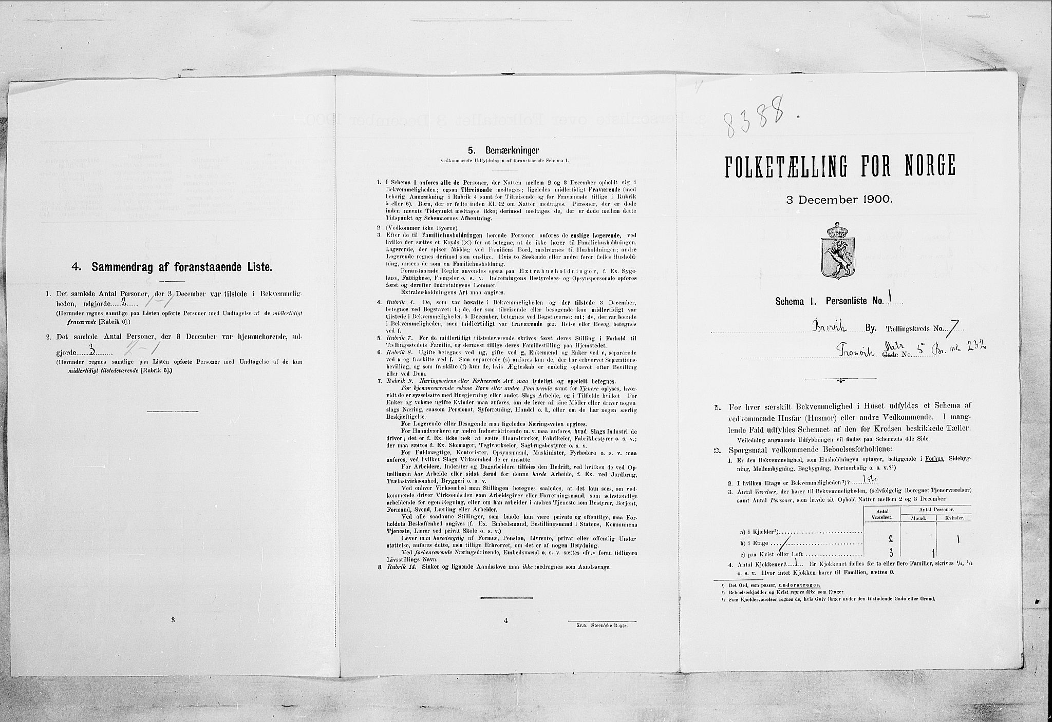 SAKO, Folketelling 1900 for 0804 Brevik kjøpstad, 1900, s. 1344