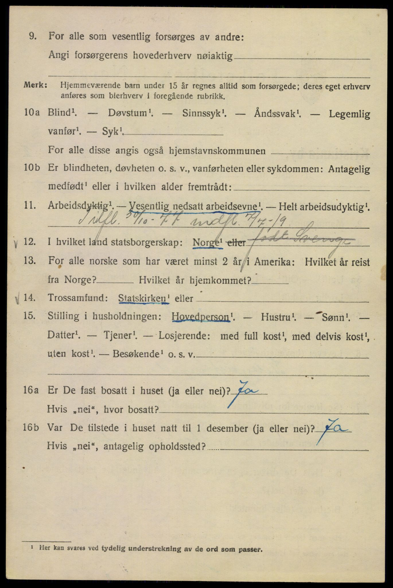 SAO, Folketelling 1920 for 0301 Kristiania kjøpstad, 1920, s. 637536