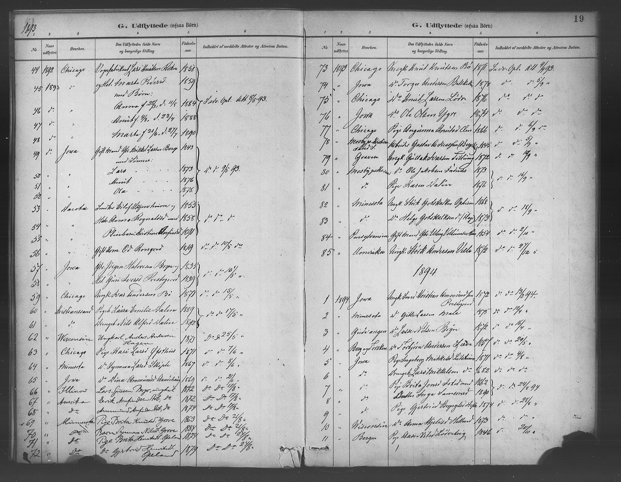 Voss sokneprestembete, AV/SAB-A-79001/H/Haa: Ministerialbok nr. E 1, 1887-1928, s. 19